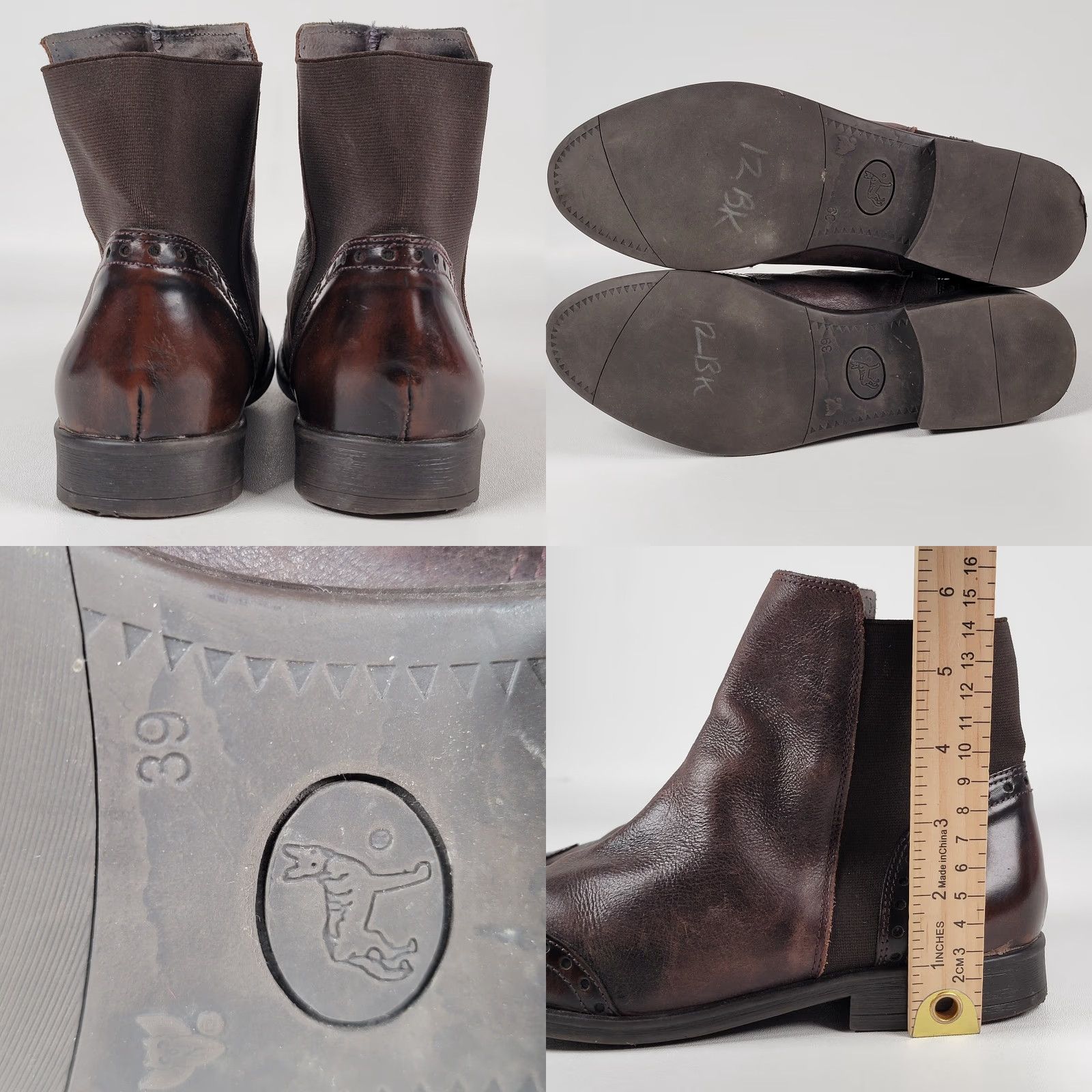 Vintage Cremades Brown Leather 39 Women's Boots Spain Leather Bootie Pull On M EU 39 US 8 Womens Size US 9 / IT 39 - 8 Thumbnail