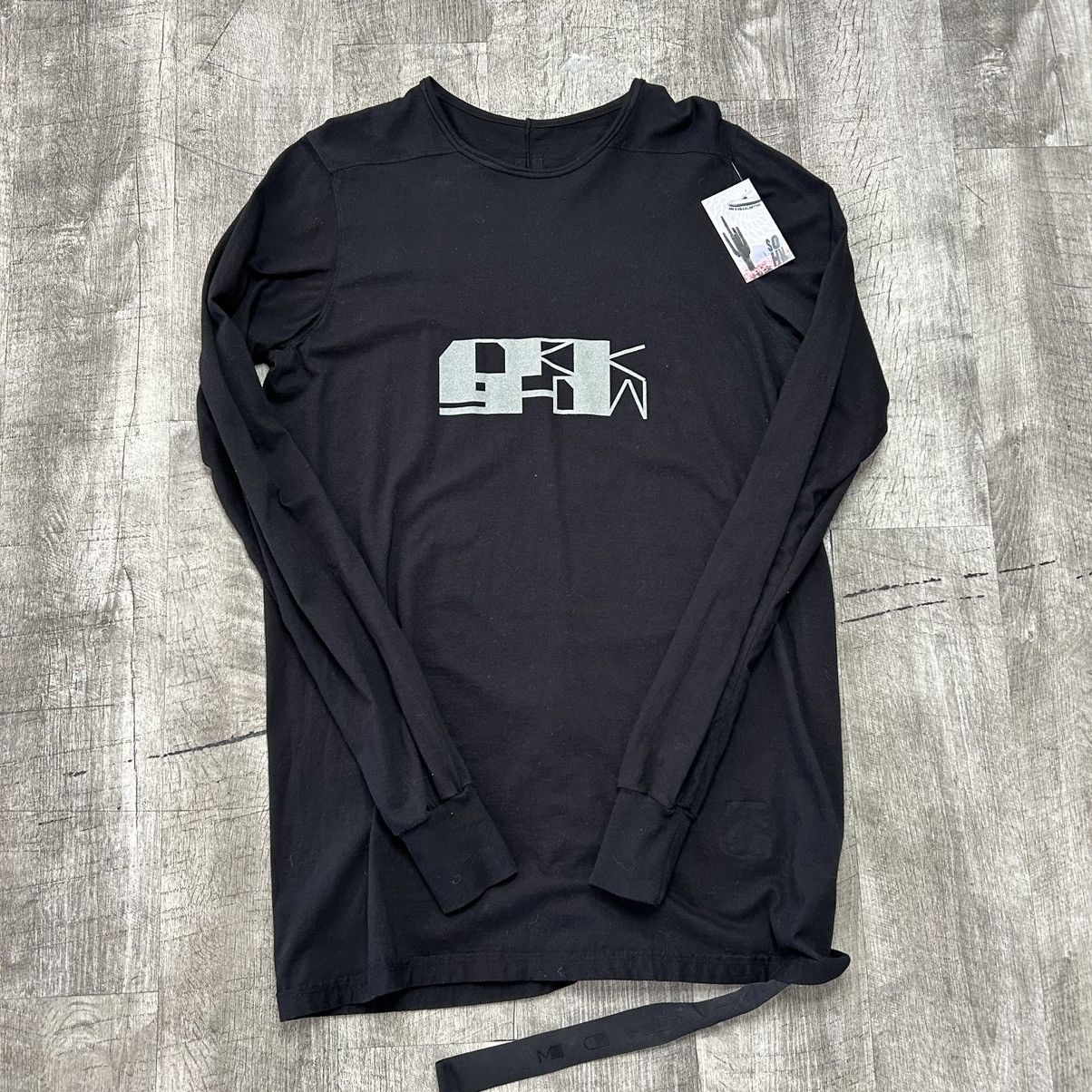image of Rick Owens Drkshdw Black/oyster Long Sleeve Size M, Men's