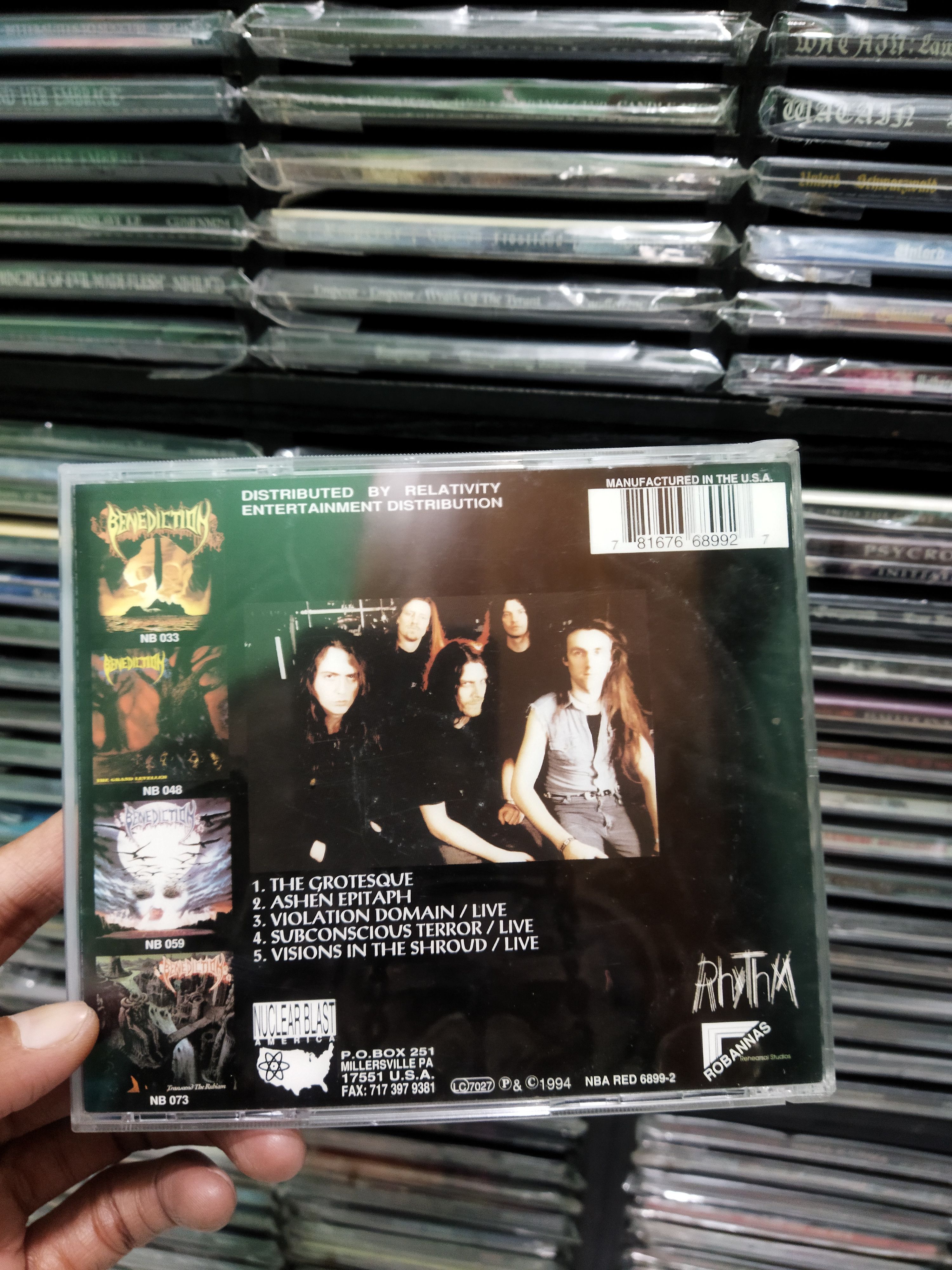 Vintage vintage og BENEDICTION - the grotesque ashen epitaph - CD Size ONE SIZE - 3 Thumbnail