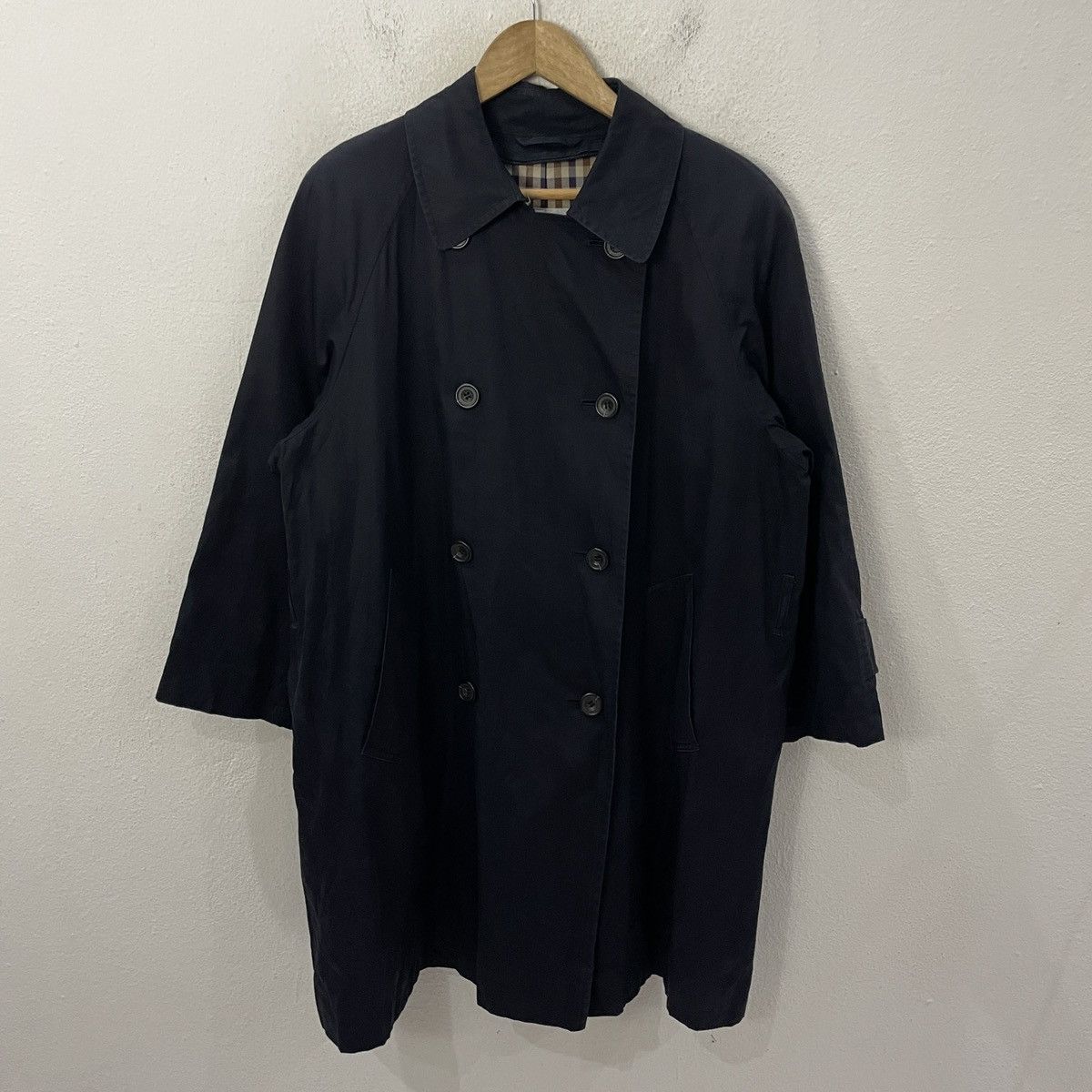 Aquascutum Vintage Aquascutum Nova Check Trench Coat Jacket Size US L / EU 52-54 / 3 - 5 Thumbnail