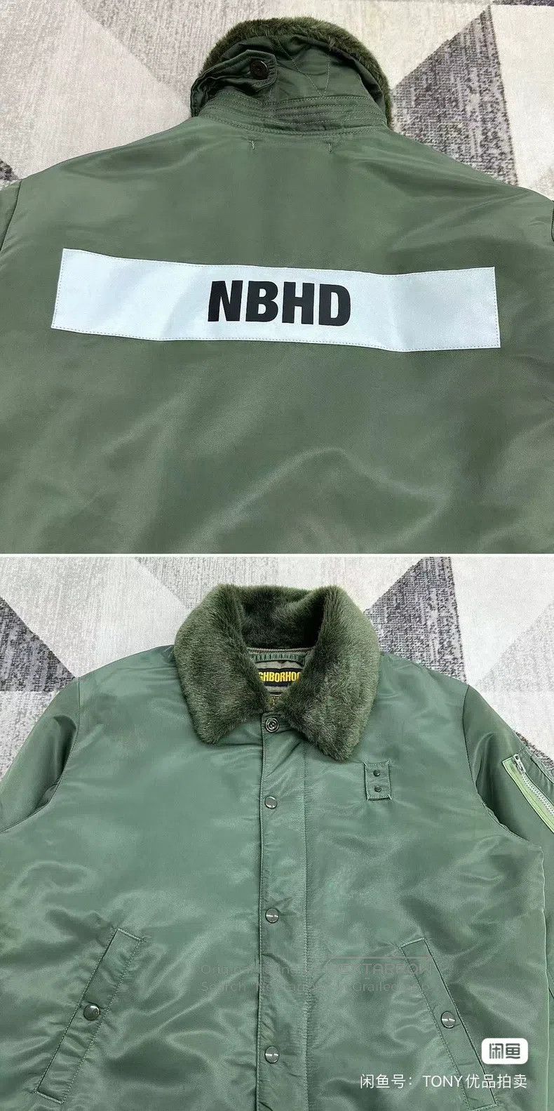 Neighborhood Neighborhood Faux Fur Lined Cotton Jacket Size US L / EU 52-54 / 3 - 4 Thumbnail