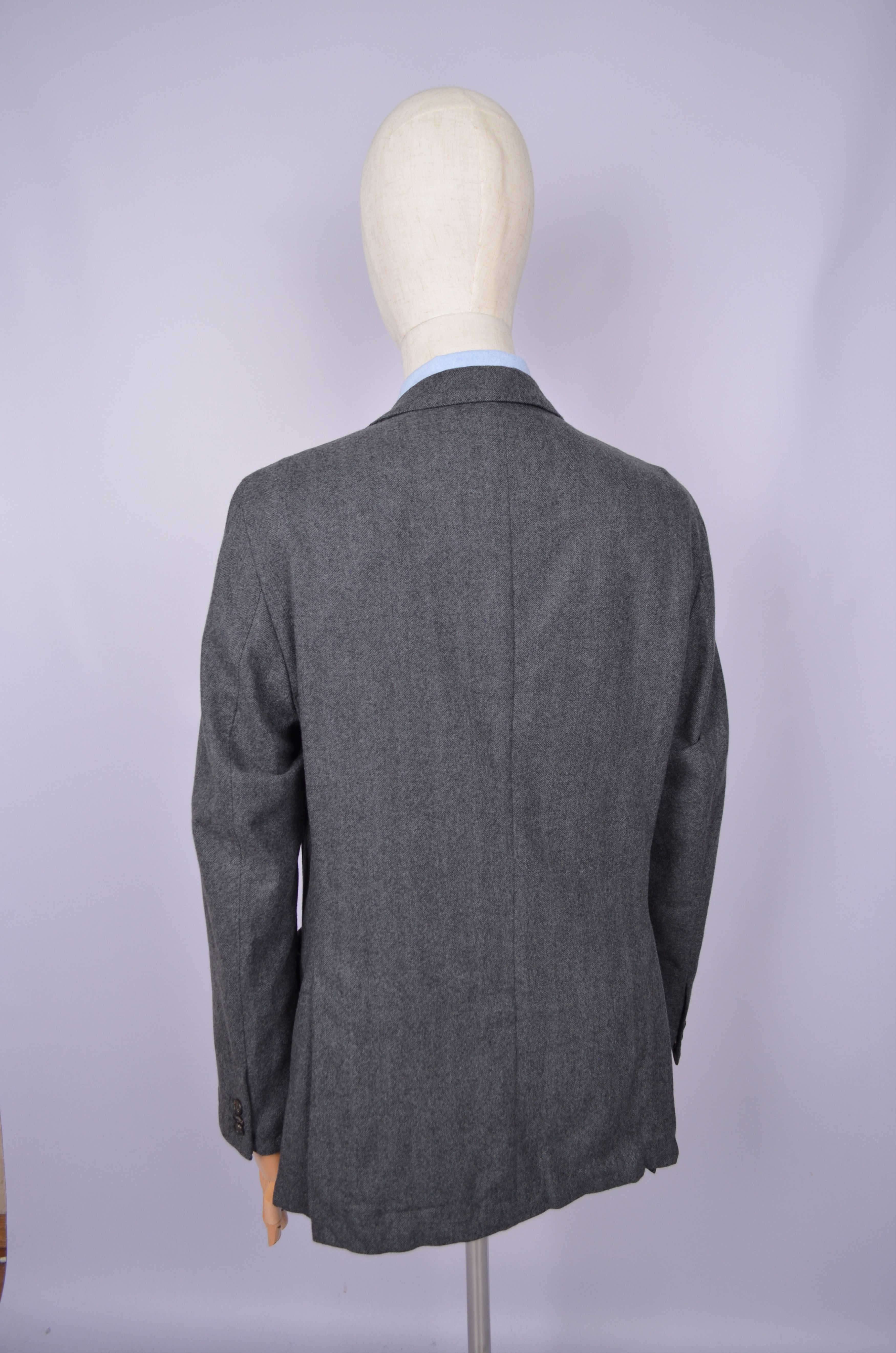 Designer Sacoor Brothers Wool Blend Knit Unlined Blazer Jacket US44 Size 44S - 8 Thumbnail