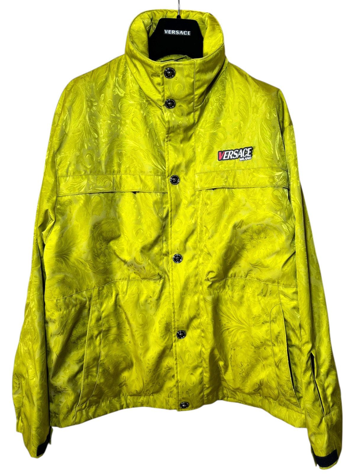 Versace Versace Milano Yellow Baroque Jacket – Size 48 (M) Size US M / EU 48-50 / 2 - 1 Thumbnail