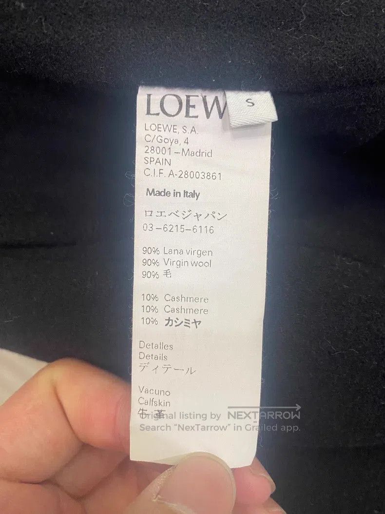 Loewe Loewe Black Long Coat Size S / US 4 / IT 40 - 4 Thumbnail