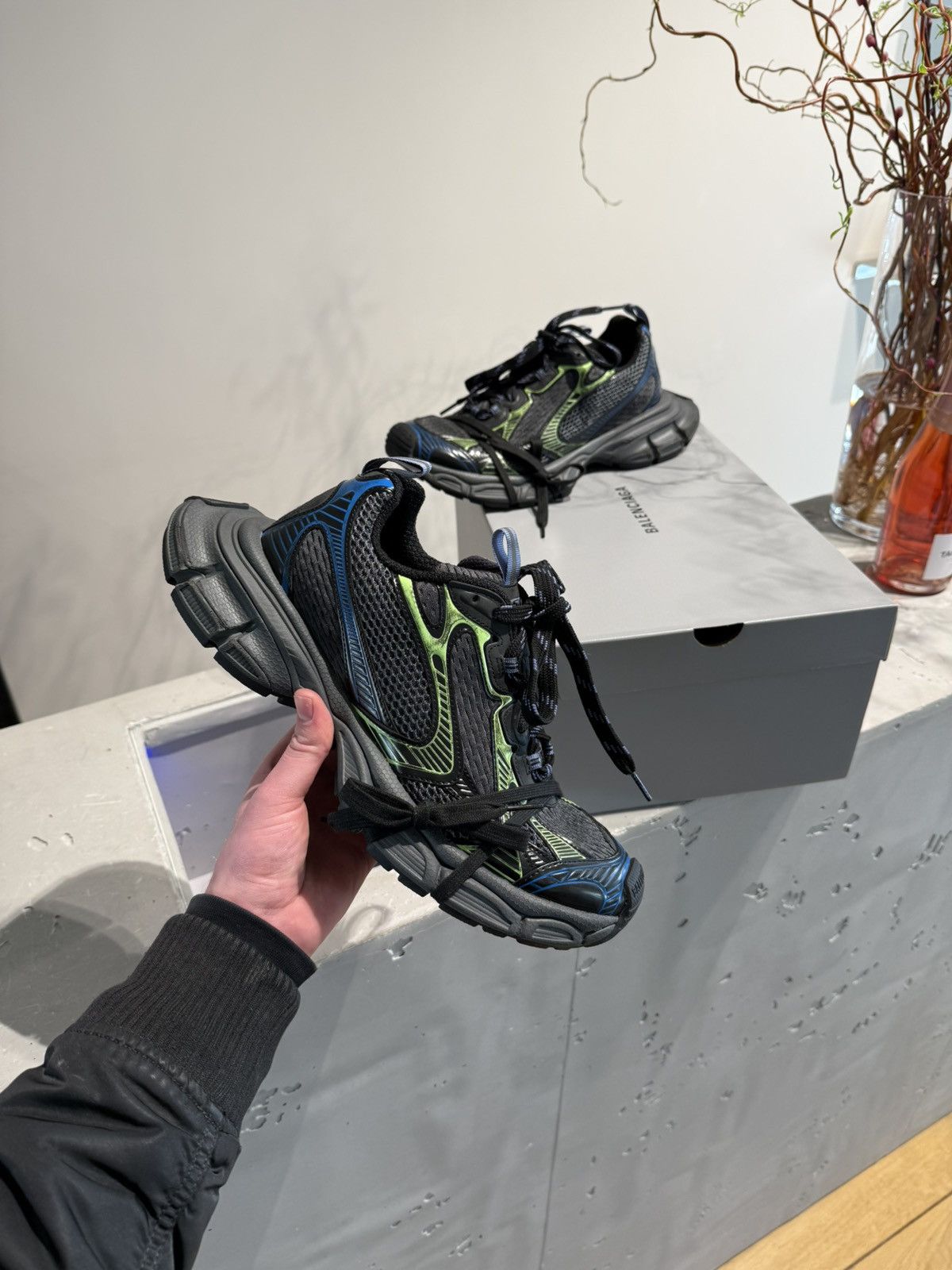 【関税&送料込】Balenciaga Multicolor Canvas 3Xl Sneakers Balenciaga 3XL Sneakers | Blue Box