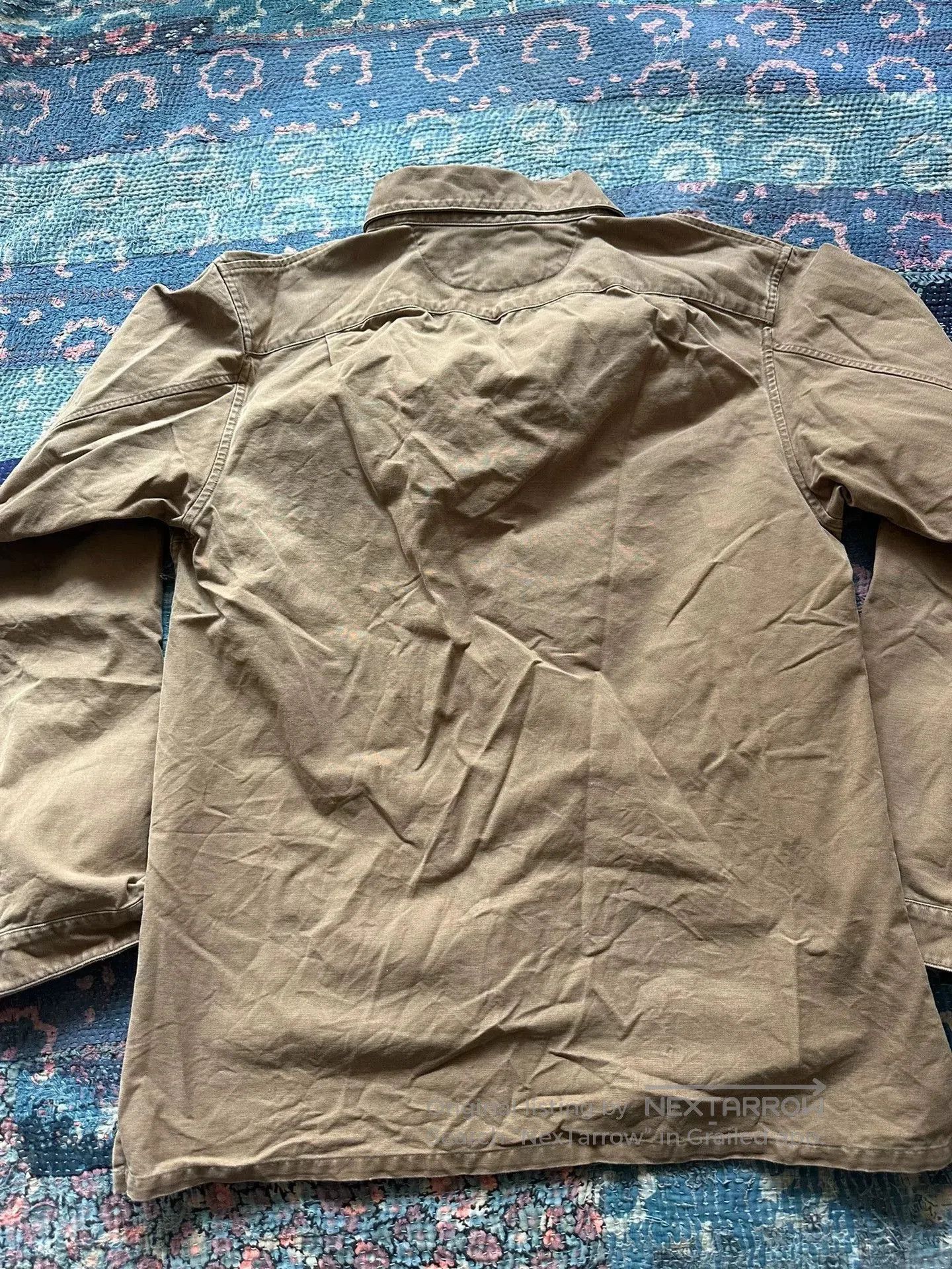 RRL Ralph Lauren rrl canvas work shirt in brown. Size US M / EU 48-50 / 2 - 2 Thumbnail
