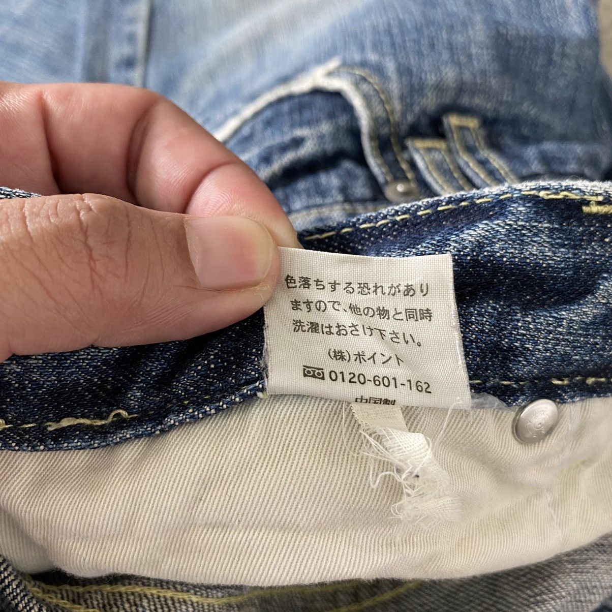 Designer × Japanese Brand Rage Blue Japan Double Waist Denim Jeans Size US 31 - 23 Thumbnail