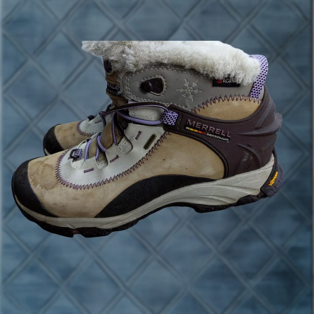 Merrell Merrell Thermo Arc 6 Boots Womens Size 7 37.5 Beige Suede Waterproof Winter Snow Boots Women Mens Girls Size US 7 / IT 37 - 1 Thumbnail