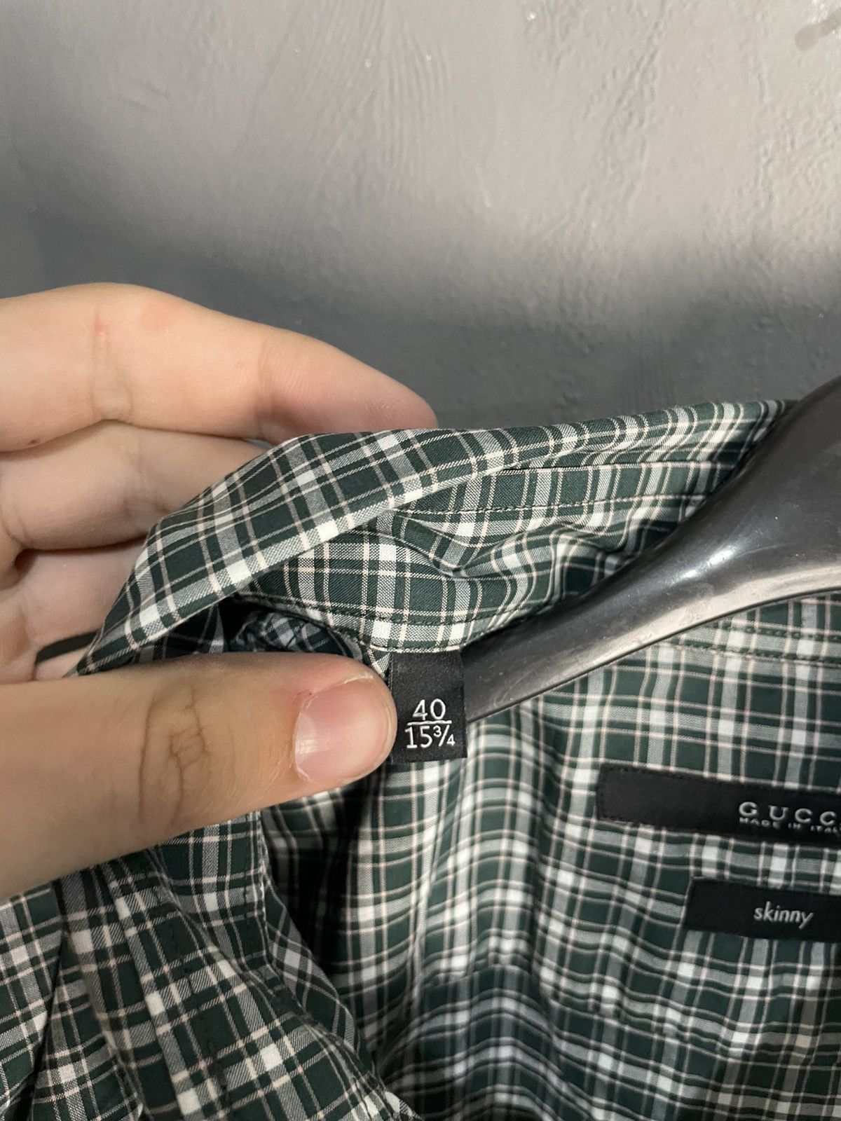 Gucci Gucci Plaid Check Formal Shirt 40 size Italy Size US M / EU 48-50 / 2 - 5 Thumbnail