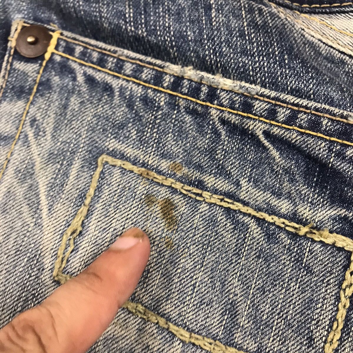 Japanese Brand FLARE DENIM BLUE WAY JAPANESE BOOTCUT DENIM PANTS 136 Size US 30 / EU 46 - 12 Thumbnail