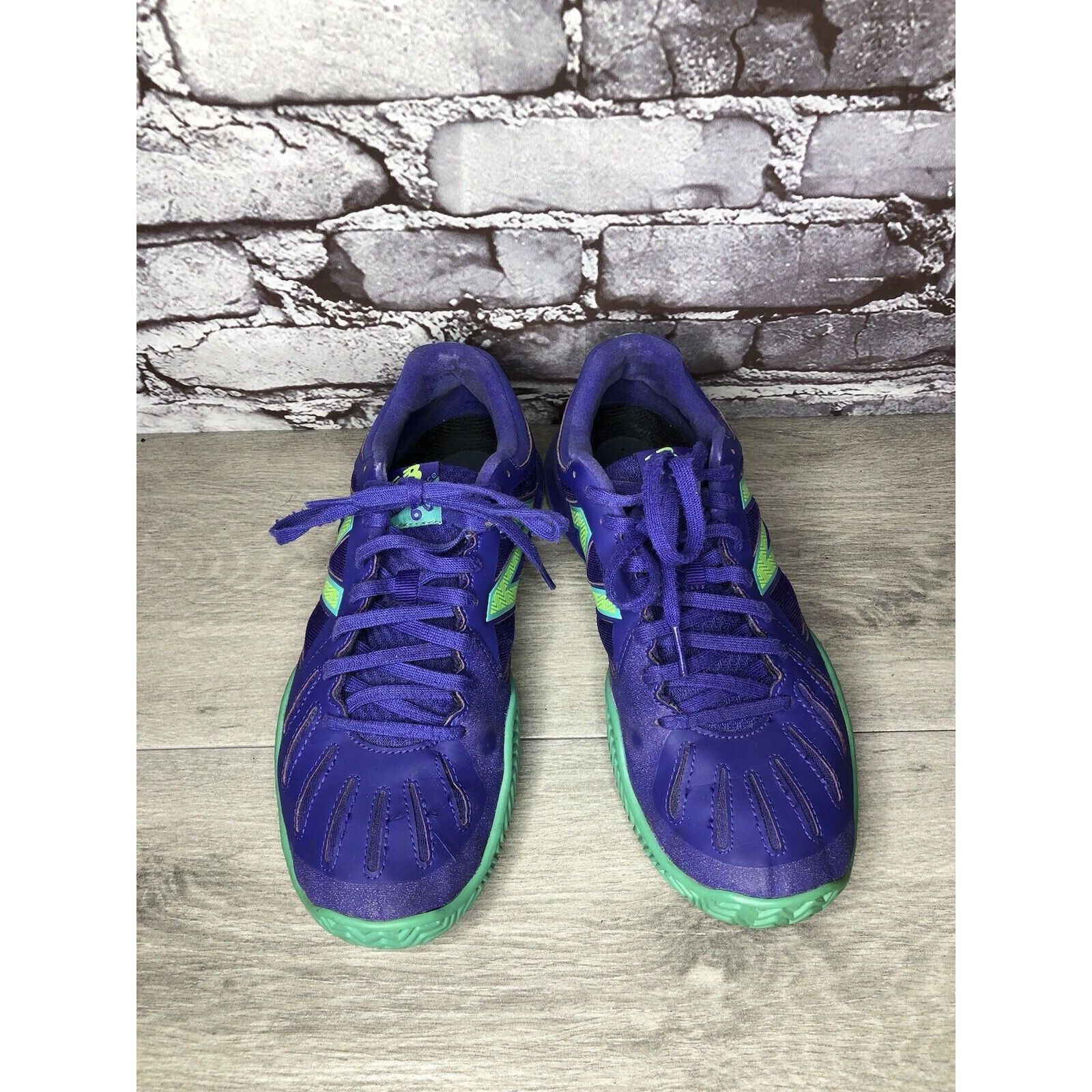 New Balance New Balance WC60PT1 60 Purple Green Lace Up Running Shoes Wo Size US 10 / IT 40 - 2 Thumbnail