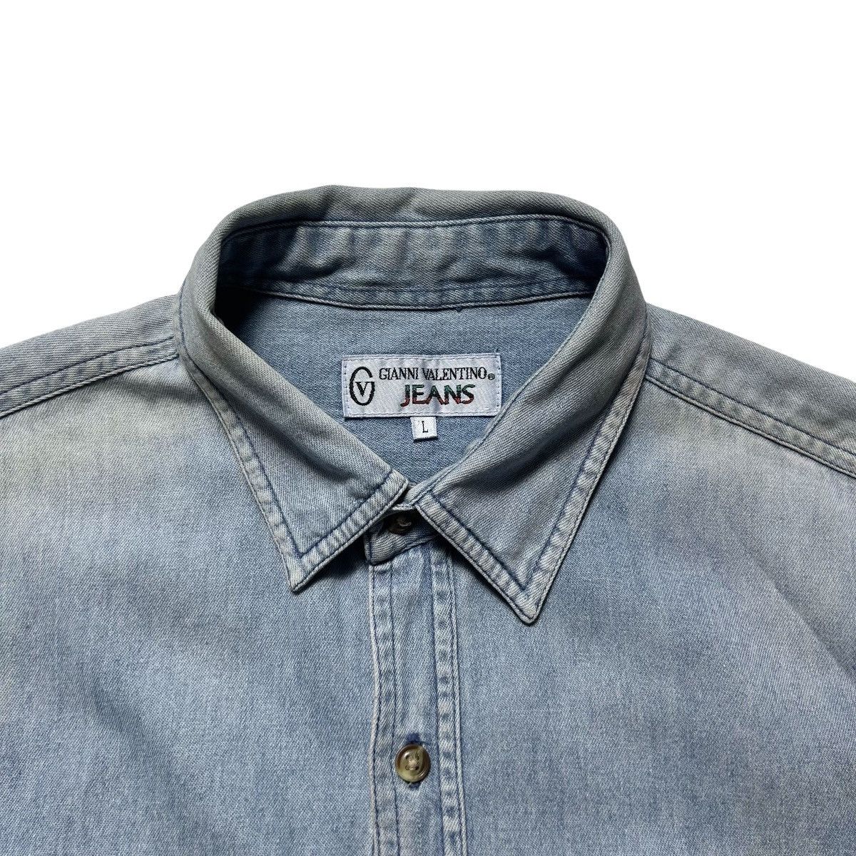 Gianni Valentino Vintage Gianni Valentino Big Logo Button Up Shirt Size US L / EU 52-54 / 3 - 5 Thumbnail