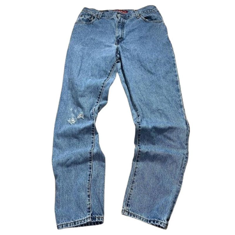 Levi's Vintage 80s 90s Levi's 550 Classic Relaxed Size 12 L Washed Size 34" / US 12 / IT 48 - 1 Thumbnail