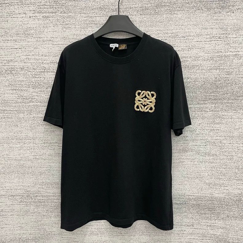 Loewe LOEWE Embroidered loose round neck short sleeves Size L / US 10 / IT 46 - 1 Thumbnail