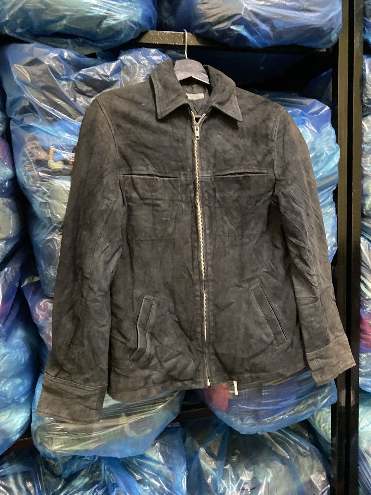 Japanese Brand Blanc Bleu Minuit Vintage Black Suede Jacket Timeless Appeal Size US XS / EU 42 / 0 - 3 Thumbnail