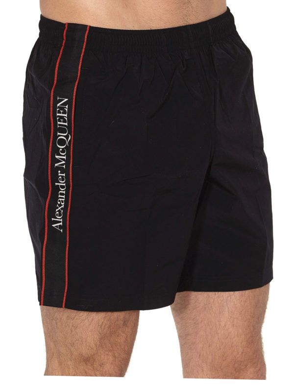 Alexander McQueen o1w1db10725 Selvedge Swim Shorts in Black Size US 36 / EU 52 - 3 Thumbnail
