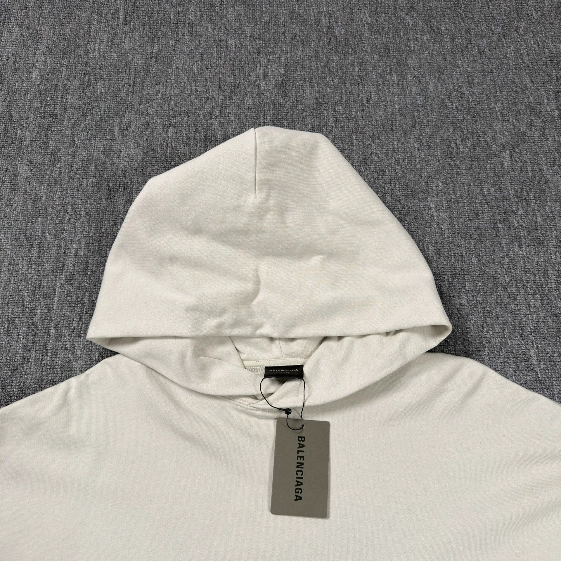 Balenciaga Balenciaga White Hooded Sweatshirt with Cola Cover Size M / US 6-8 / IT 42-44 - 3 Thumbnail