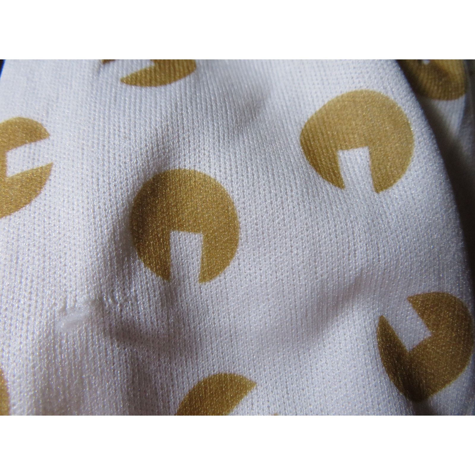 Other Womens Polyester Blouse, Button Up, White Brown, Sz 18 1970s Size XL / US 12-14 / IT 48-50 - 7 Thumbnail