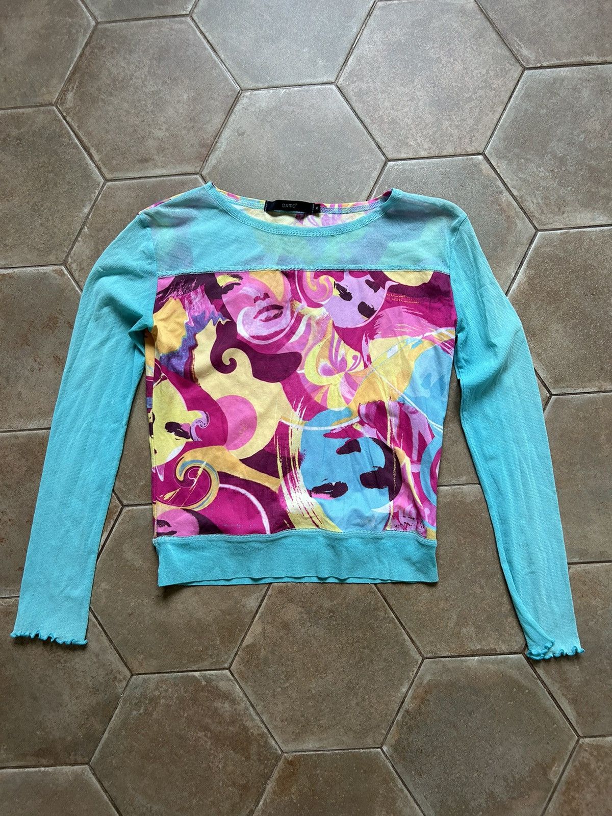 Other Abstract Jean Paul Gaultier Style Mesh Top Long Sleeve Tee Size M / US 6-8 / IT 42-44 - 1 Thumbnail