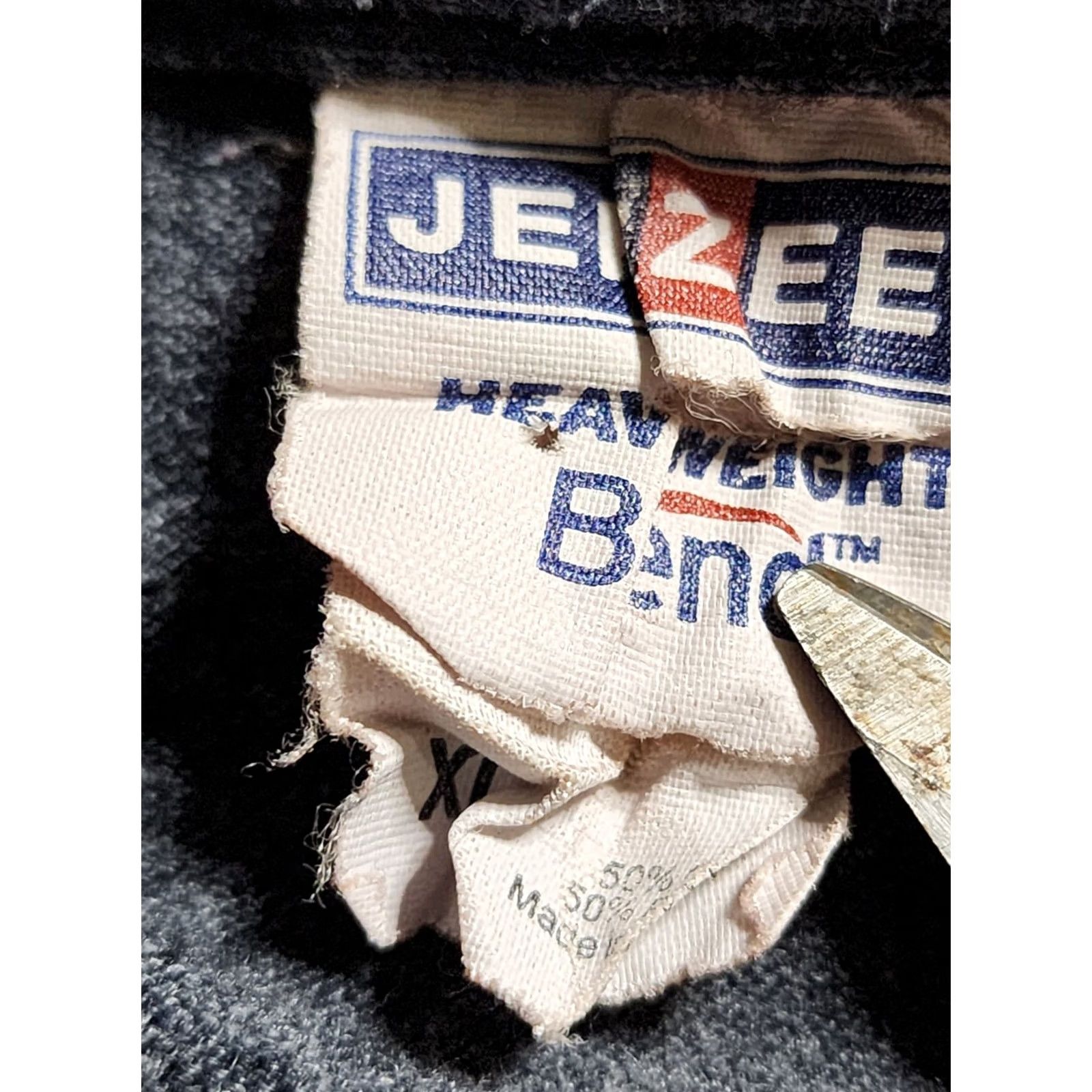 Jerzees Mens XL JERZEES T Shirt Gray Rocky Micks Philadelphia PA Boxing Movie Distressed Crew Neck Short Sleeve Vintage: No Size US XL / EU 56 / 4 - 6 Thumbnail