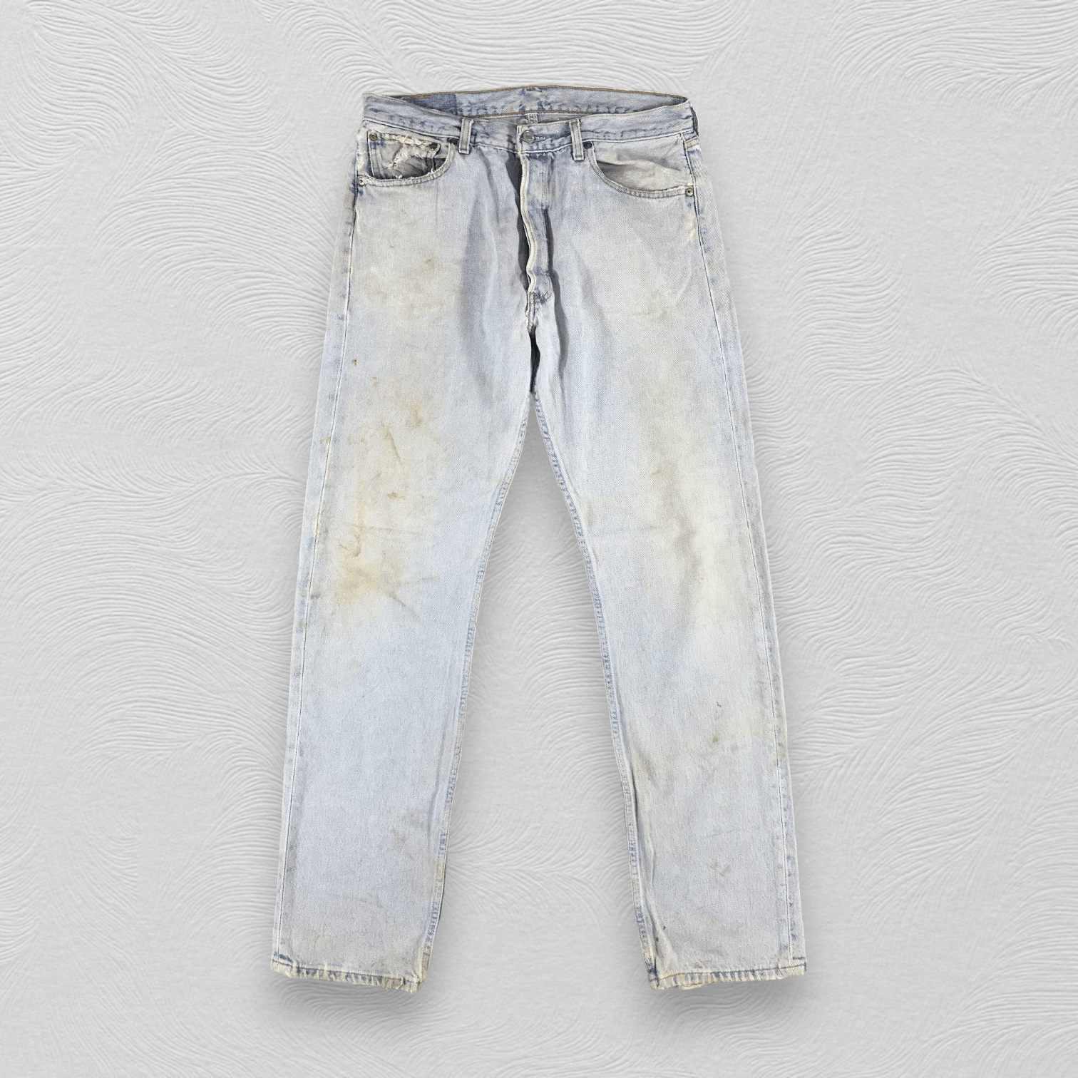 Levi's Vintage 90s Levi's 501 Jeans Dirty Light wash Denim KJ791 Size US 34 / EU 50 - 1 Thumbnail