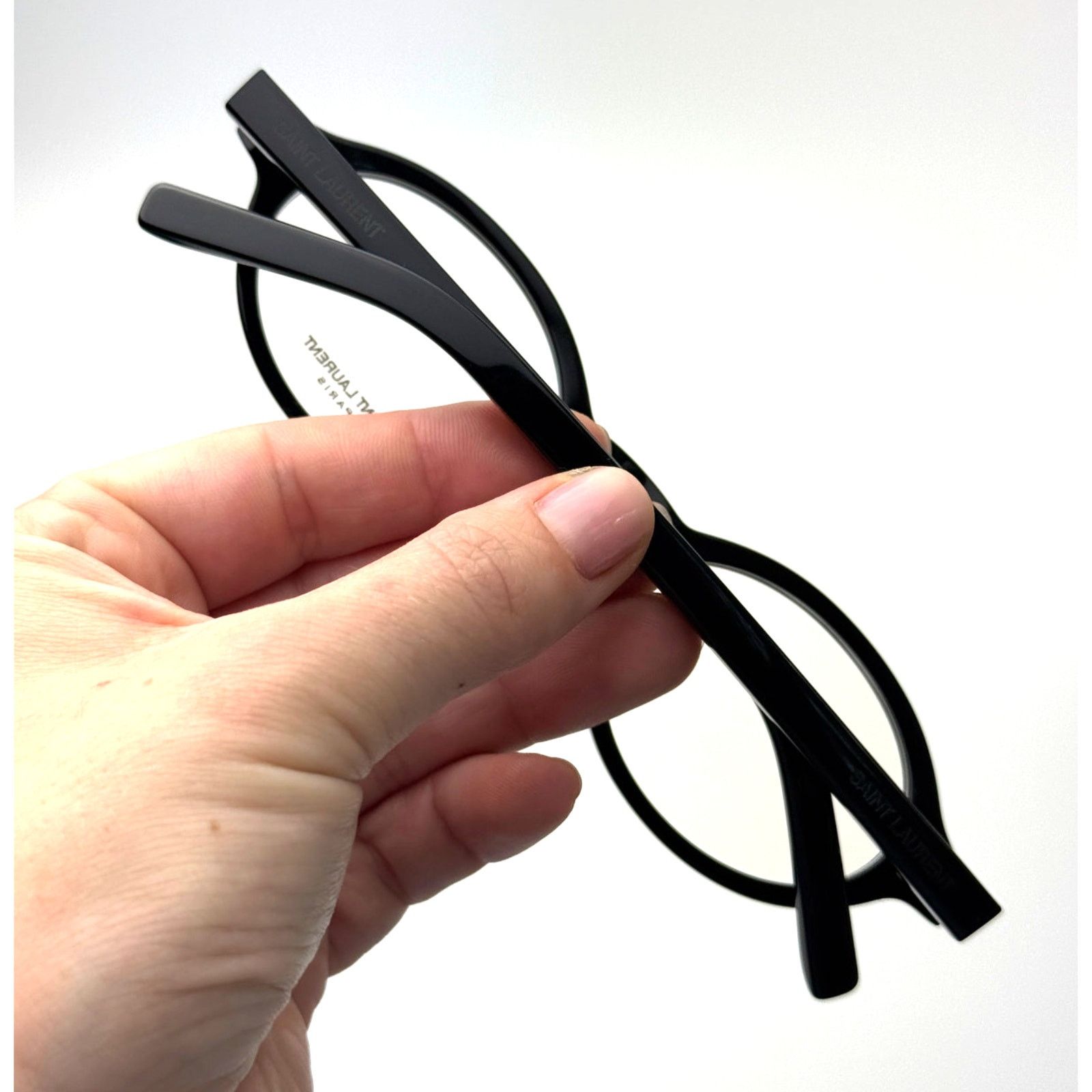 Saint Laurent Paris NEW Saint Laurent SL751 OPT 001 Black/Clear Blue Light Block Size ONE SIZE - 9 Thumbnail