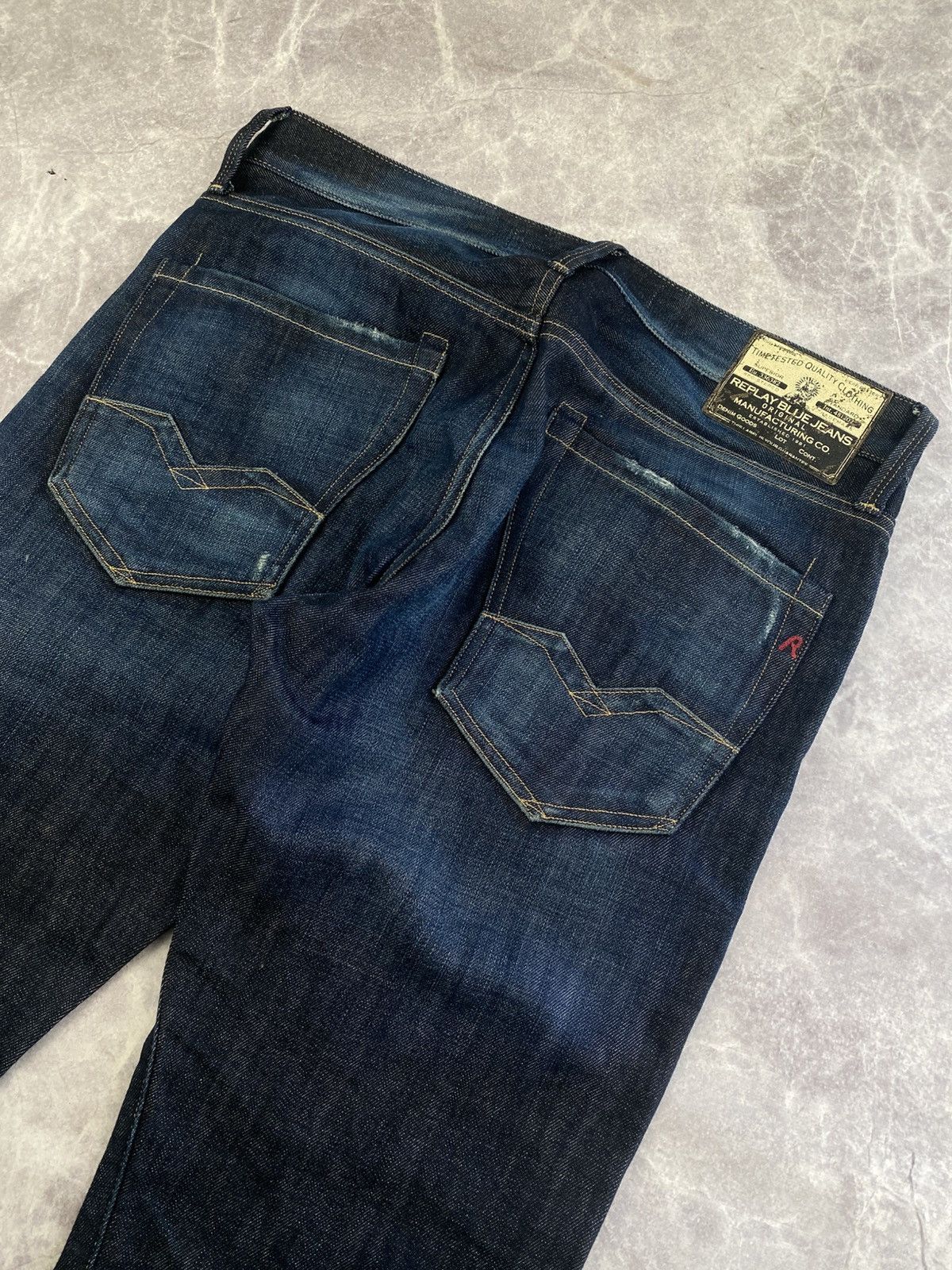 Replay Replay x FC Barcelona Dark Blue Jeans Size: W31 L30 Size US 31 - 12 Thumbnail