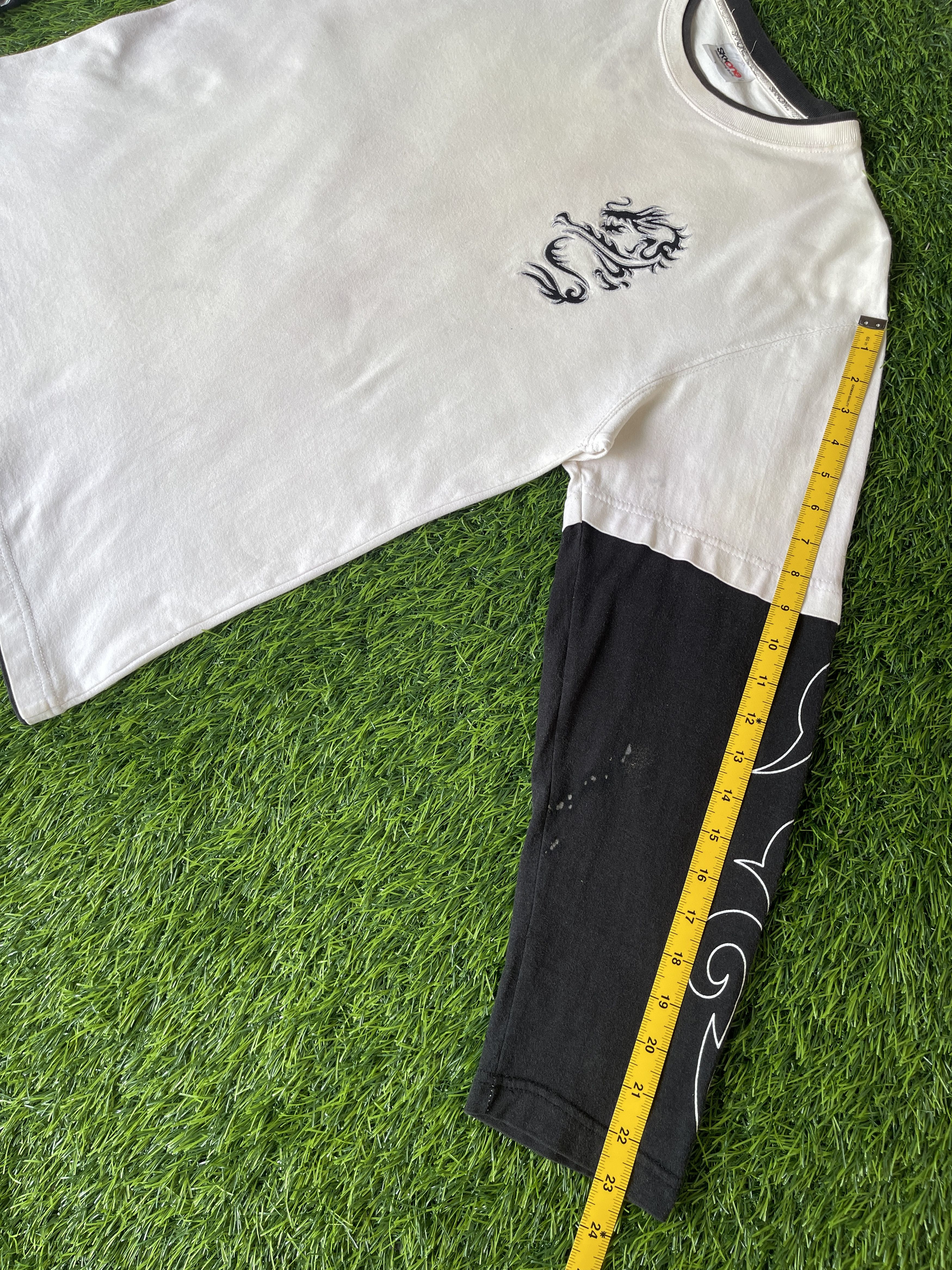 If Six Was Nine Vintage🔥SKK ONE🔥Big Logo Flame Double Layer LongSleeve 90’s Size US L / EU 52-54 / 3 - 11 Thumbnail