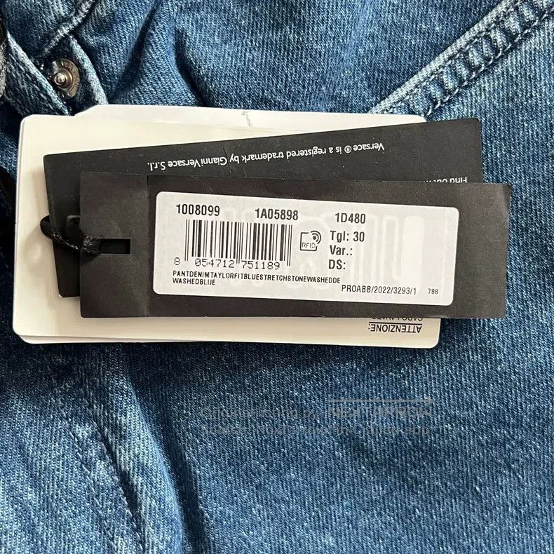 Versace Versace Solid denim trousers Size US 34 / EU 50 - 8 Thumbnail