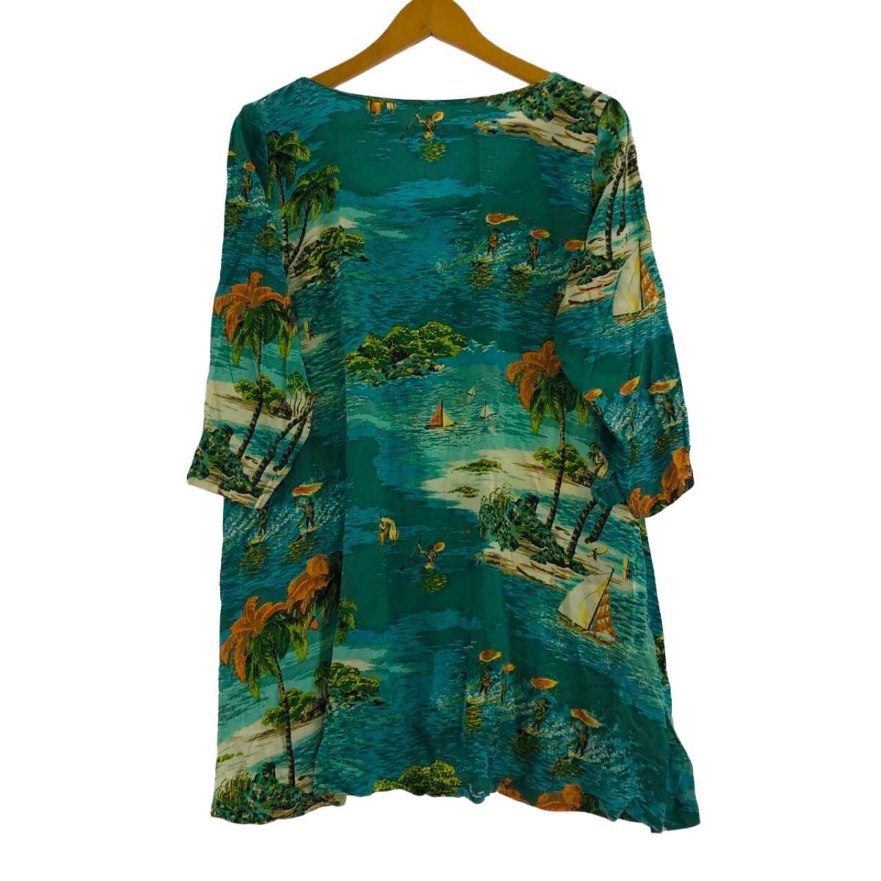 Kapital Kapital 100% Linen Sheer Aloha Print Tunic Size S-M 1 Size S / US 4 / IT 40 - 2 Thumbnail