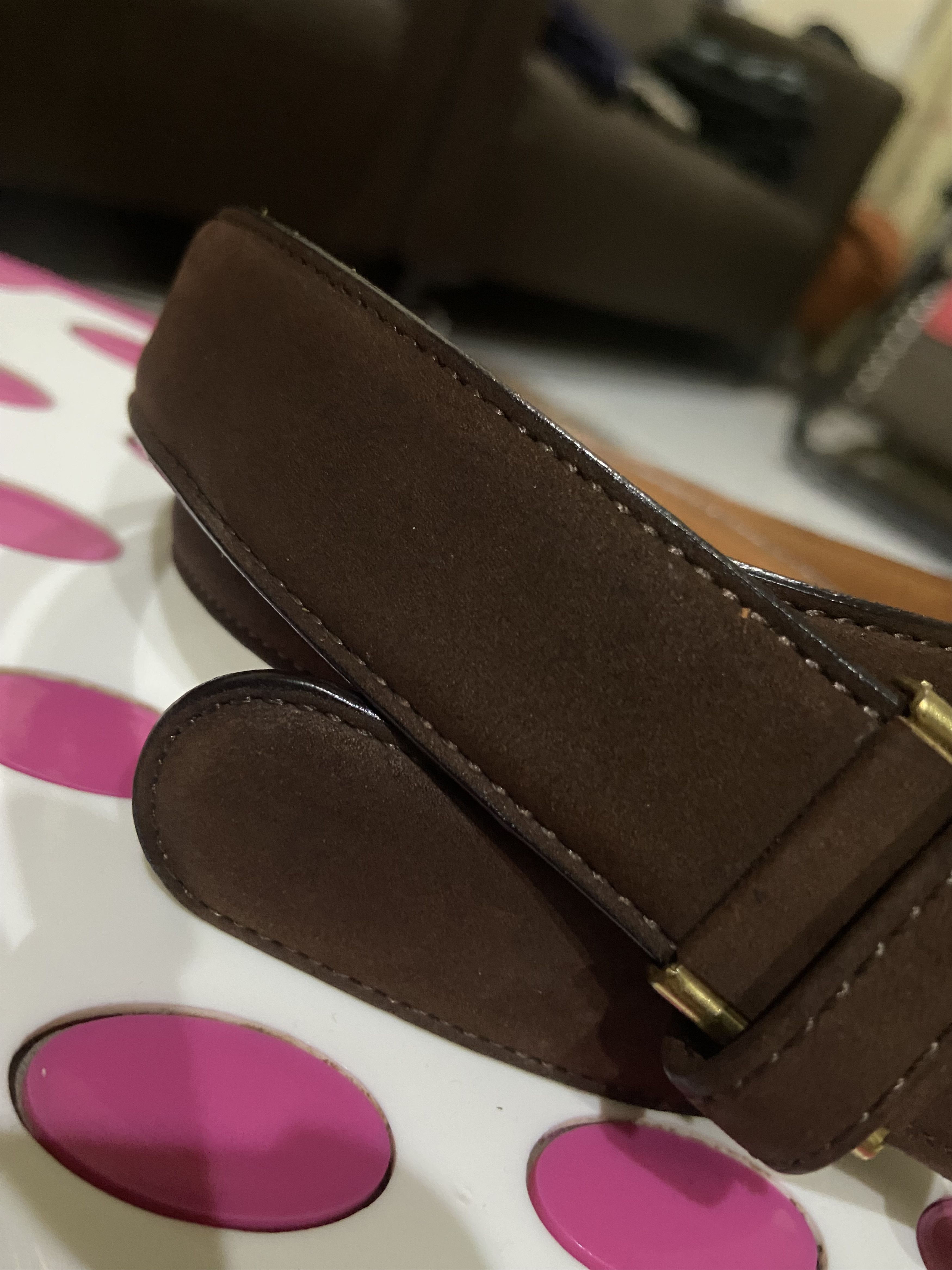 Burberry Burberrys Suede Leather belts Size ONE SIZE - 4 Thumbnail