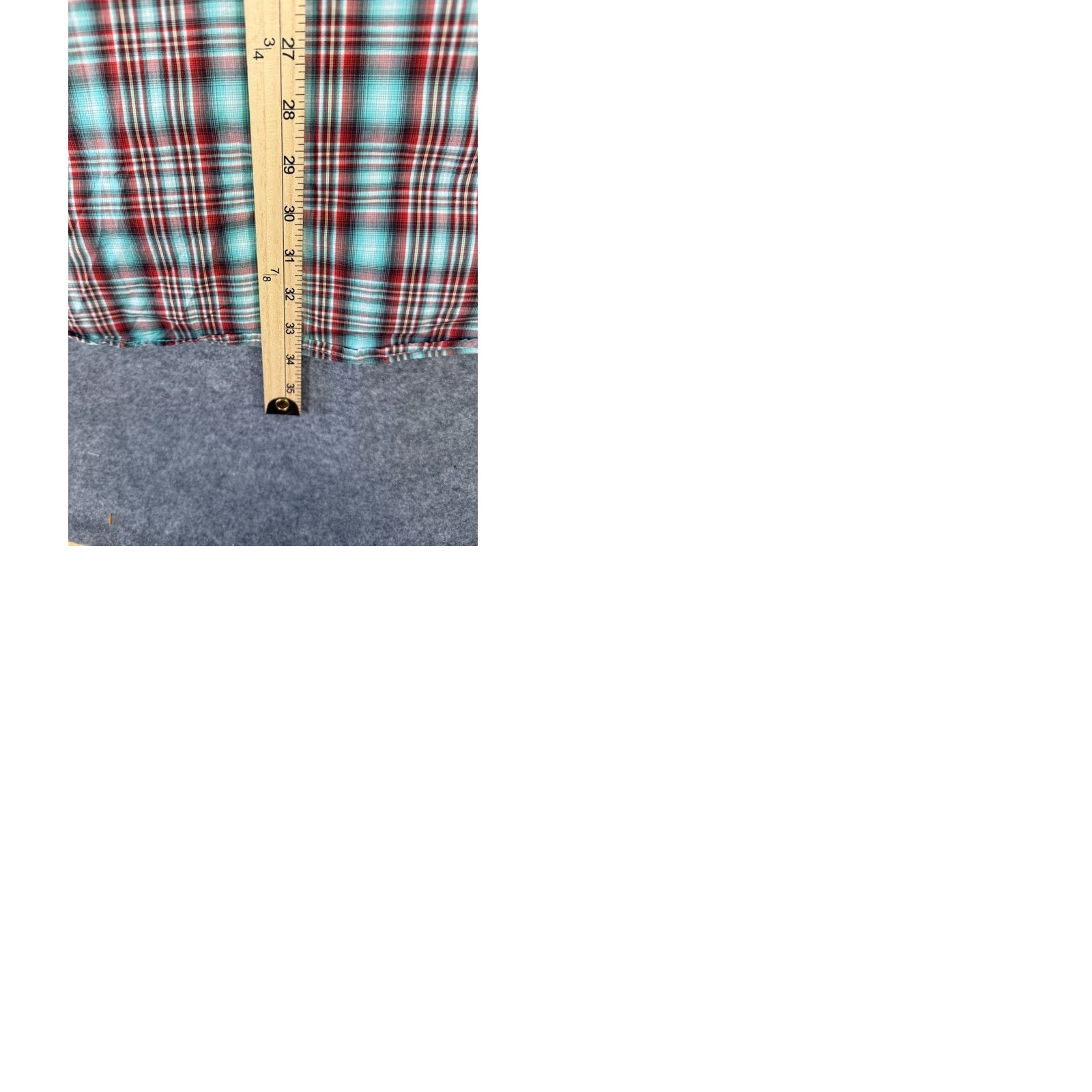 Vintage Panhandle Slim Rough Stock Western Shirt Mens 2XL Red Blue Plaid Pearl Snap Long Sleeve Pockets Size US XXL / EU 58 / 5 - 9 Thumbnail