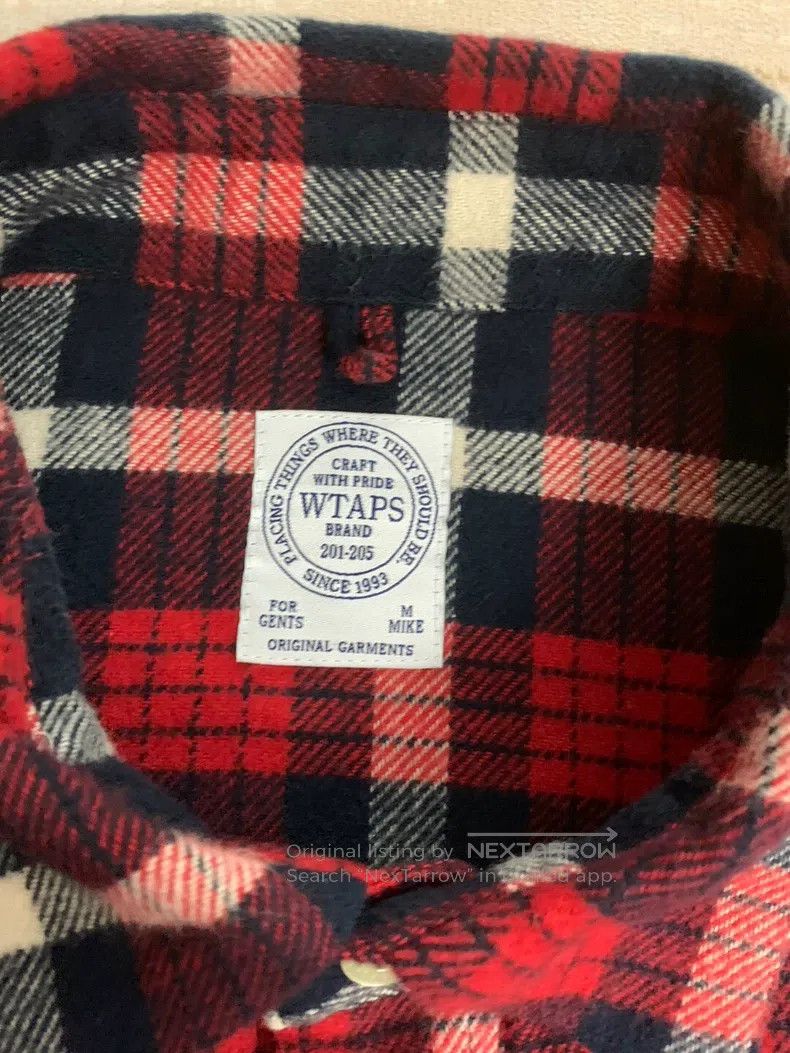 Wtaps Wtaps Red checkered shirt Size US M / EU 48-50 / 2 - 4 Thumbnail
