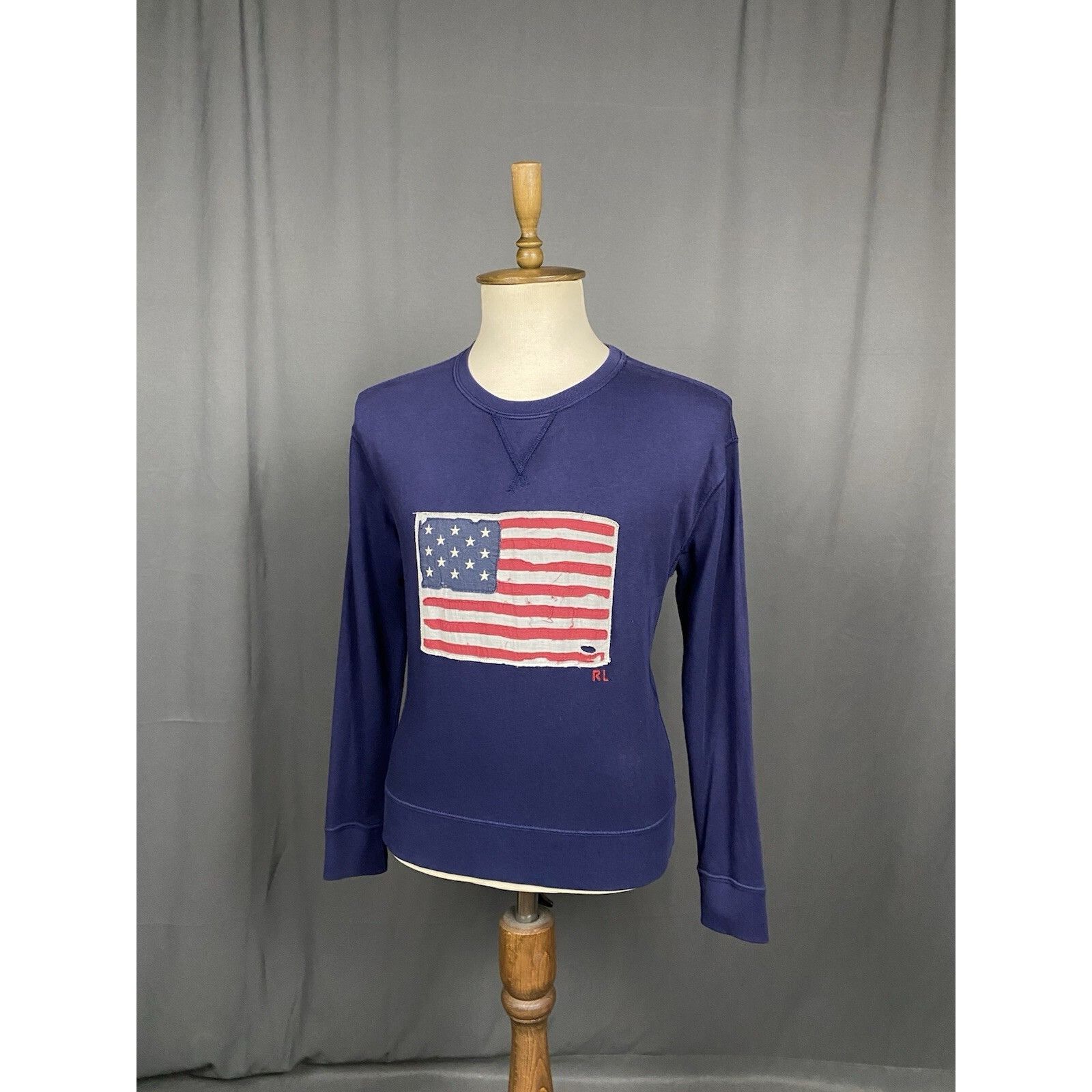 Polo Ralph Lauren Polo Ralph Lauren US FLag Men's Blue Crewneck Sweater Size M Size US M / EU 48-50 / 2 - 4 Thumbnail