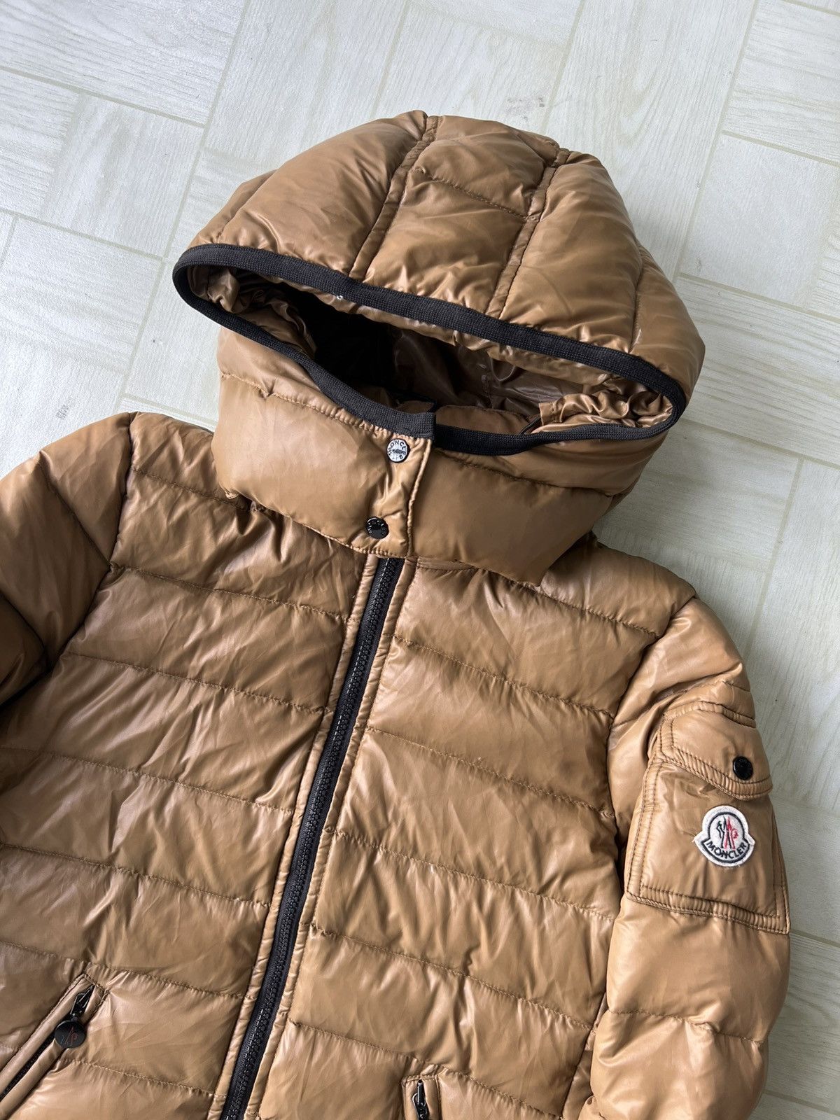 Moncler Moncler Moka Giubbotto Beige Long Down Jacket Hoodie Fur Size XS / US 0-2 / IT 36-38 - 3 Thumbnail