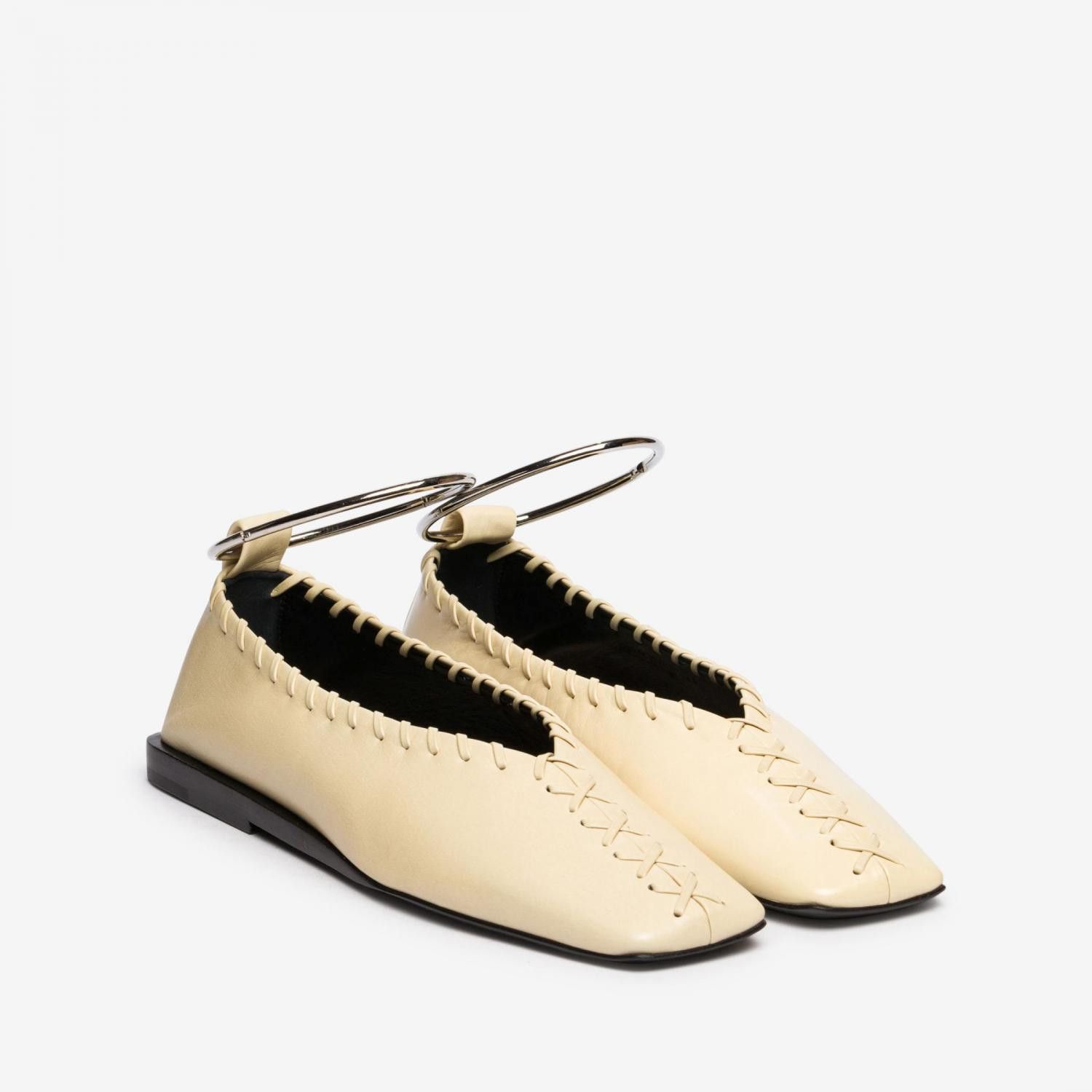 Jil Sander o1loc1c0425 J32WS0018 Ballerina in Butter Size US 9 / IT 39 - 3 Thumbnail