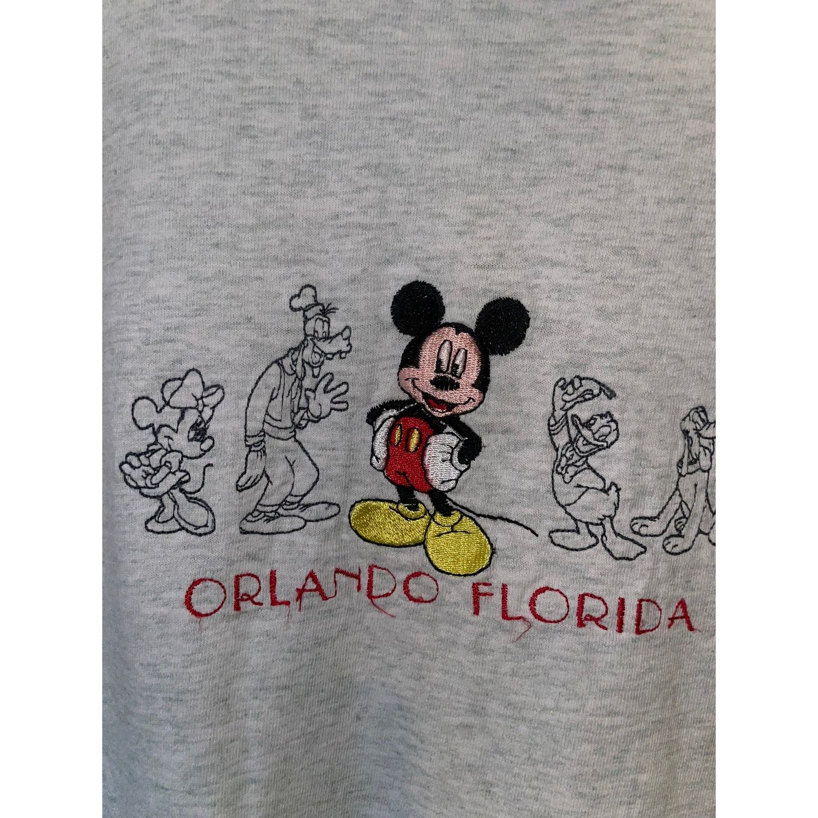 Vintage Vintage Mickey Disney Orlando Shirt Florida Gray 90s Tee L Size US L / EU 52-54 / 3 - 3 Thumbnail