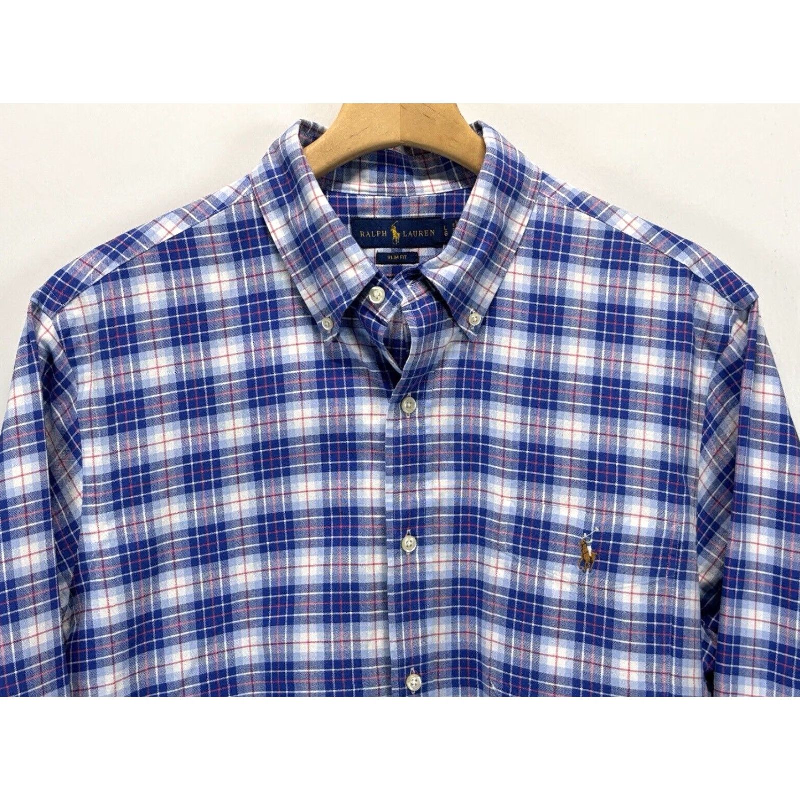 Ralph Lauren Ralph Lauren Plaid Button Down Collared Shirt Mens Slim Fit Large Multicolor Cotton Size US L / EU 52-54 / 3 - 2 Thumbnail