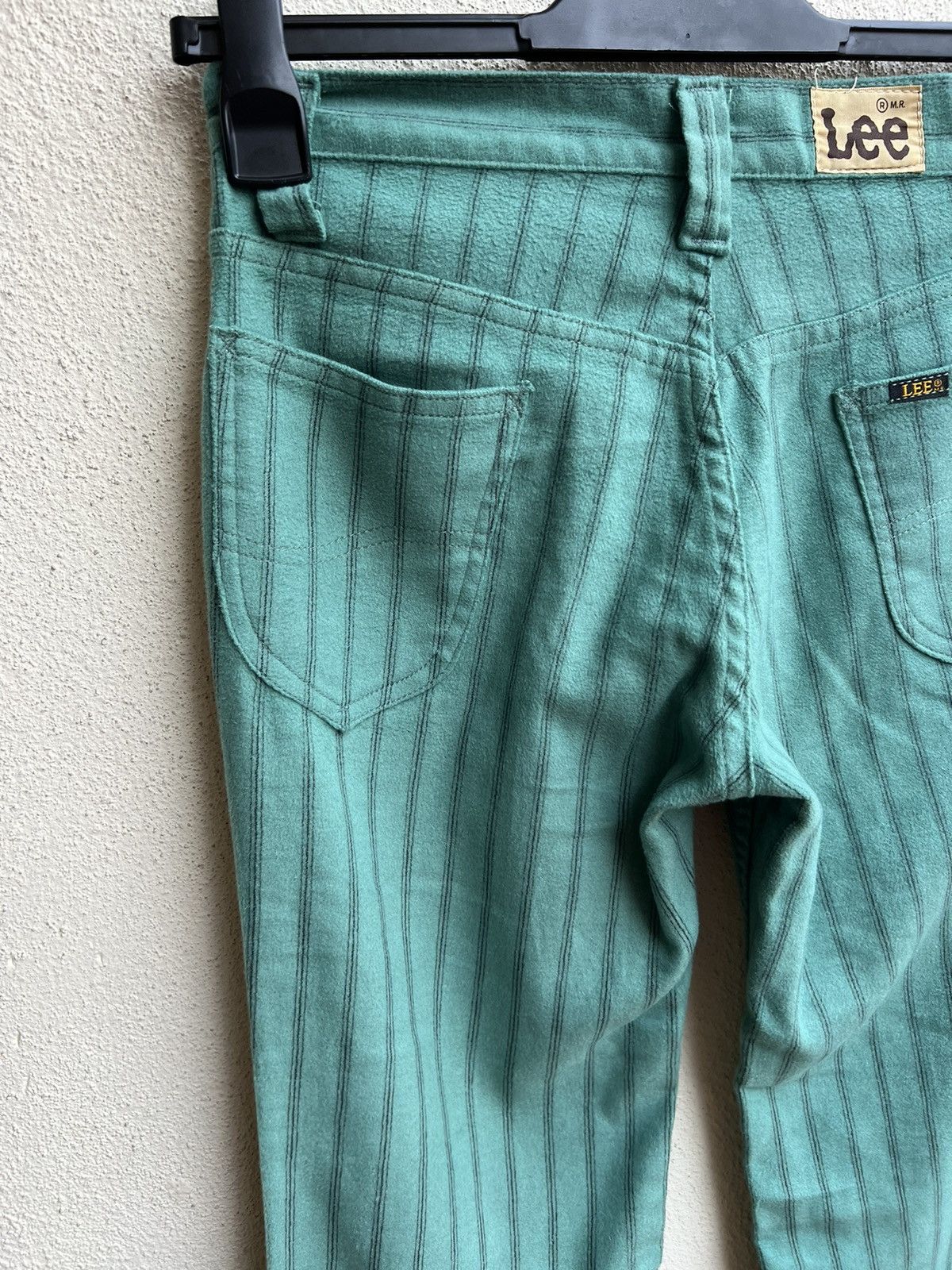 Lee Vintage 70s LEE Usa Suede Cotton Striped Super Flare Pant Size US 27 - 15 Thumbnail