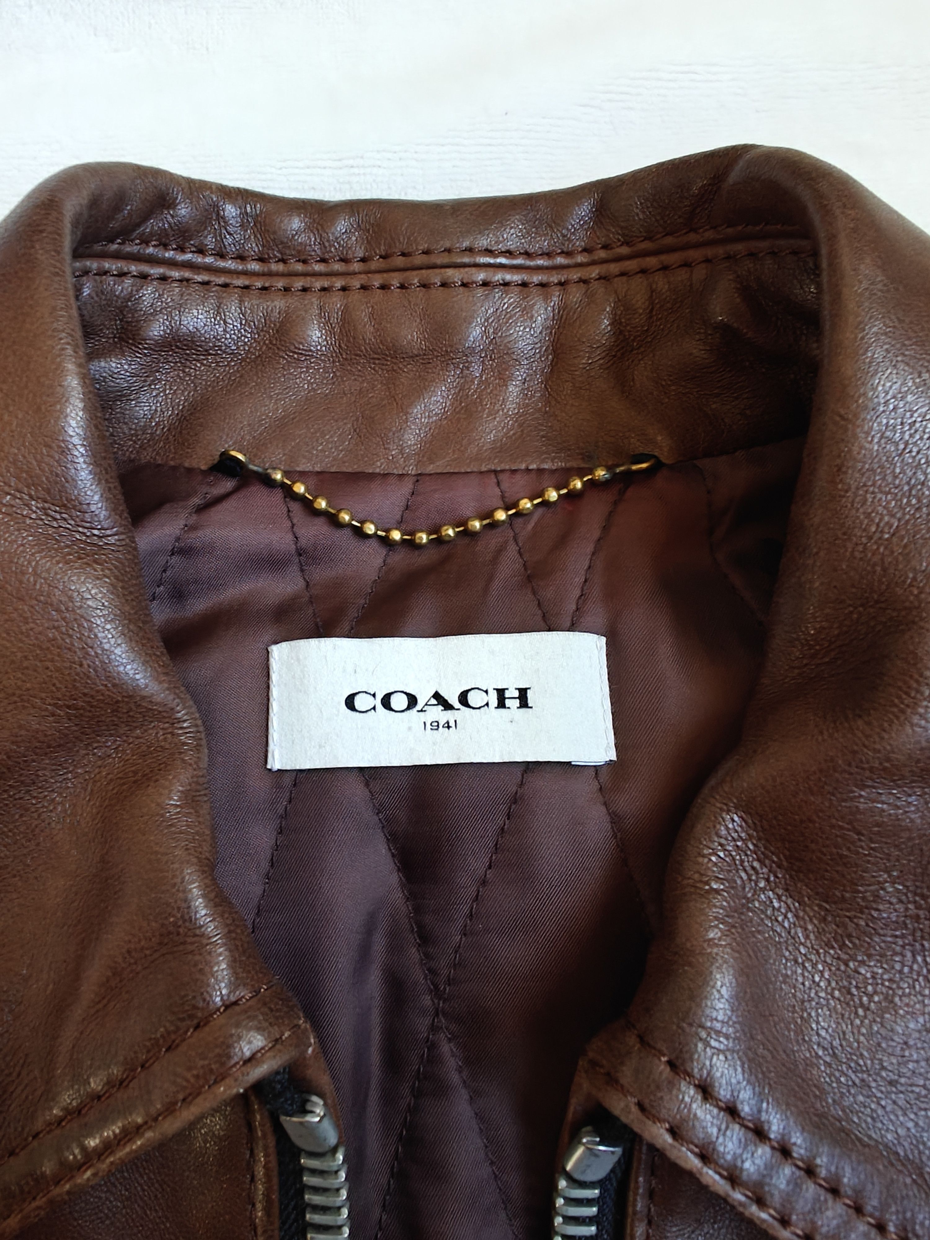 Coach Coach 1941 Brown Leather Jacket Size US S / EU 44-46 / 1 - 5 Thumbnail