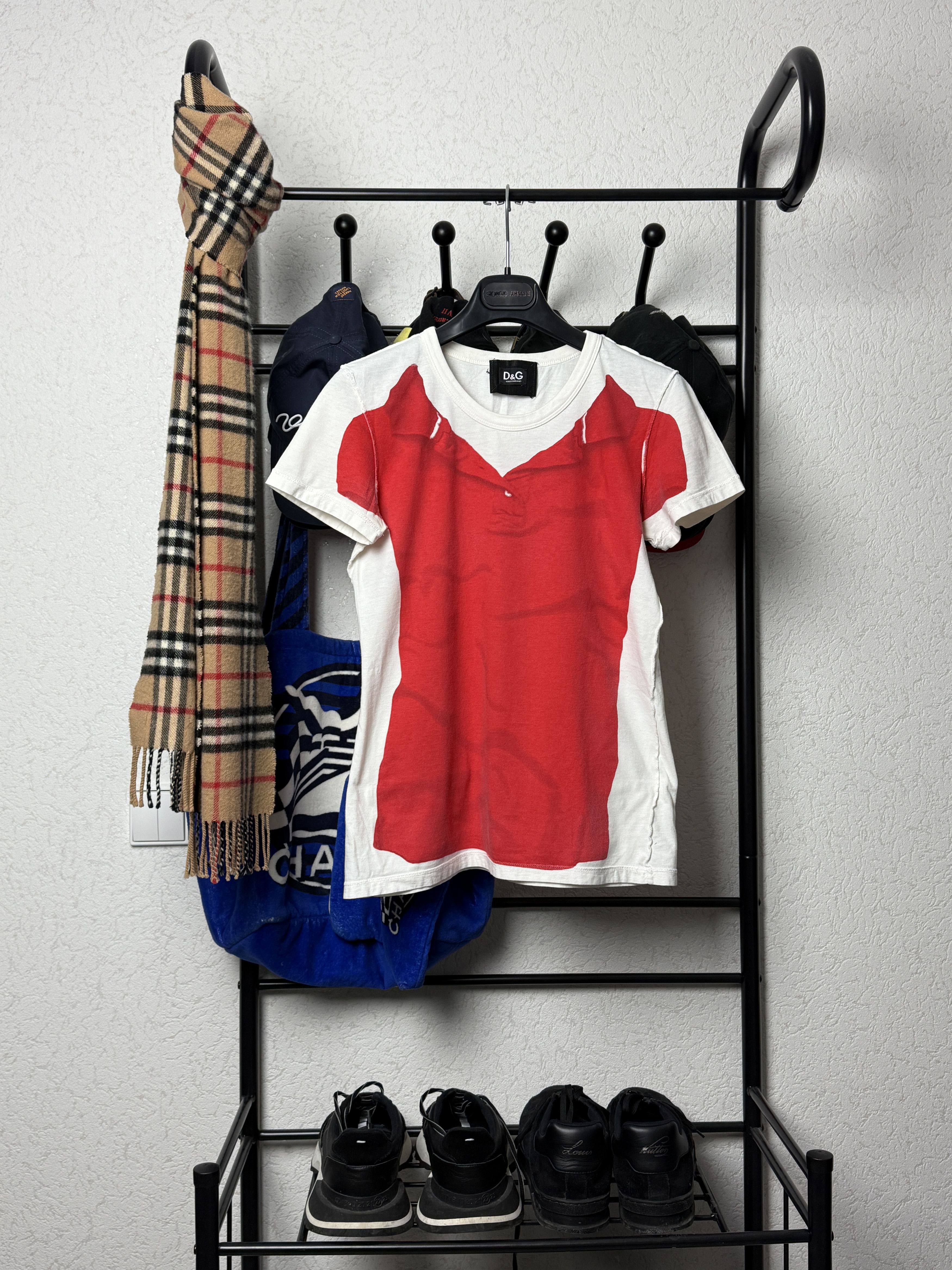 Dolce & Gabbana Dolce & Gabbana trompe l'oeil polo print tshirt Size S / US 4 / IT 40 - 1 Thumbnail