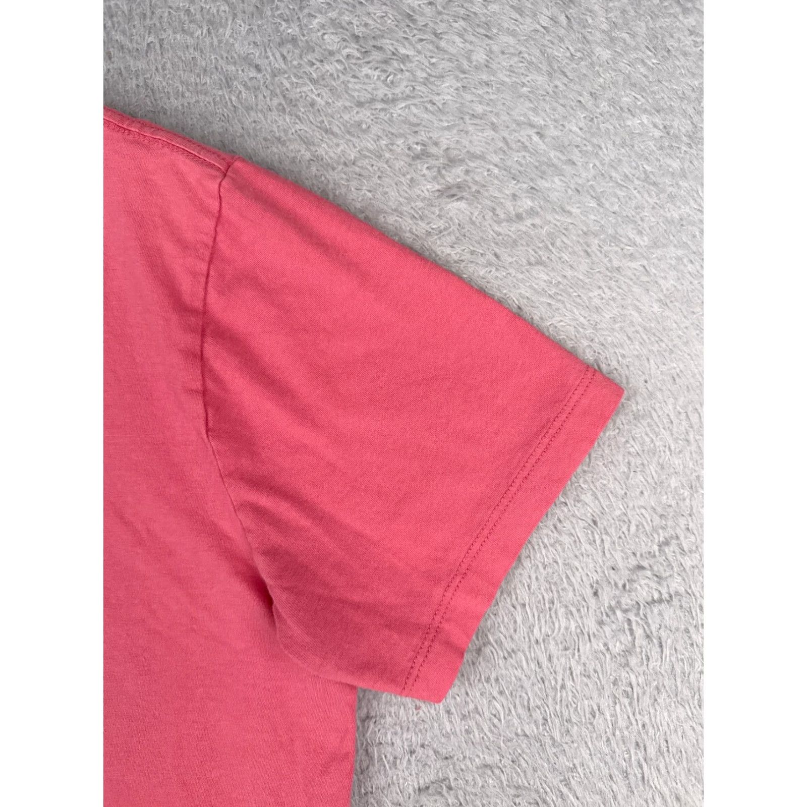 The North Face The North Face Shirt Women Medium Pink Crew Neck Short Sleeve 100% Cotton Logo Embroidered Casual Solid Womens Size M / US 6-8 / IT 42-44 - 2 Thumbnail