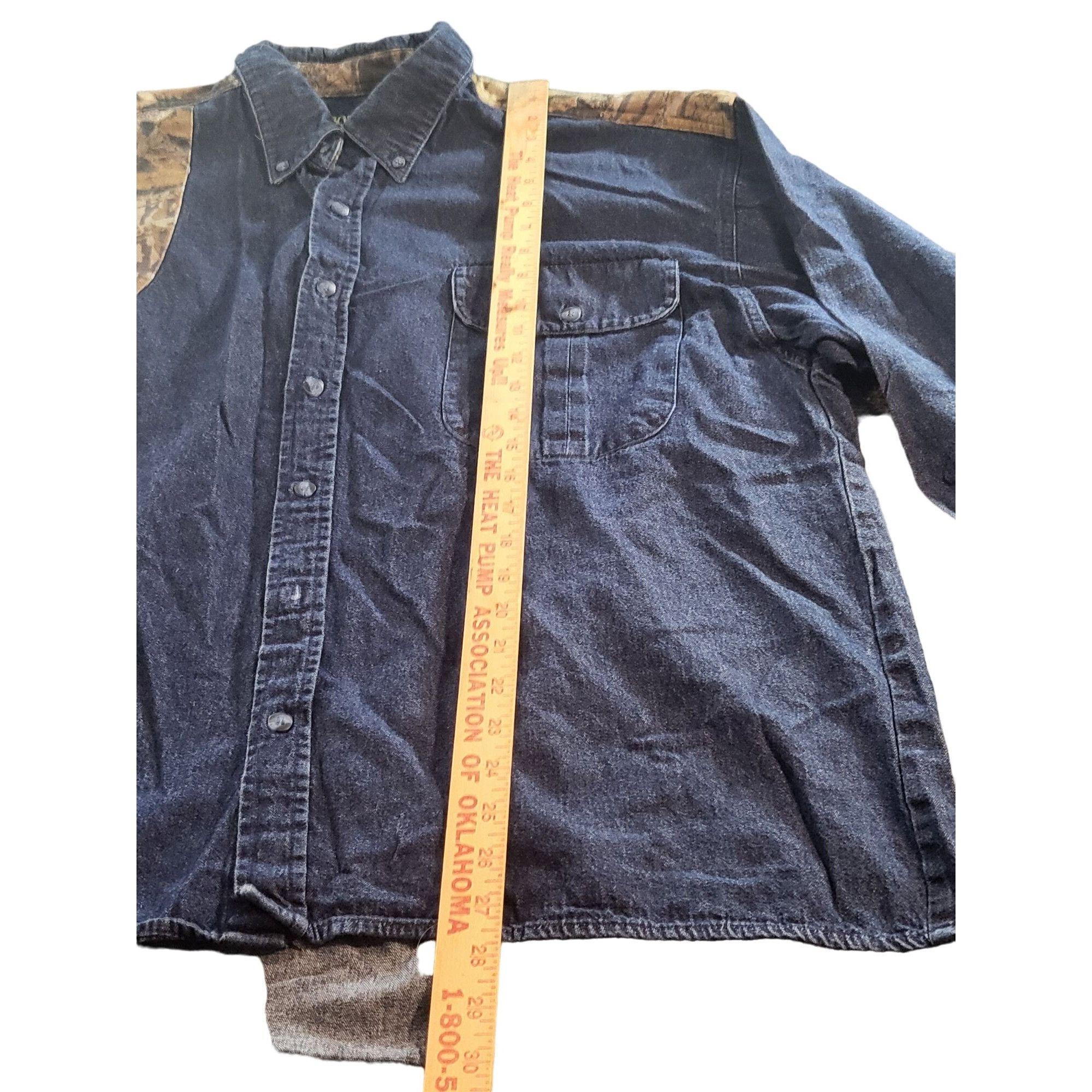 Other Vintage Scottish Greys Button Up Shirt Men Sz XL Denim Camo Size US XL / EU 56 / 4 - 3 Thumbnail