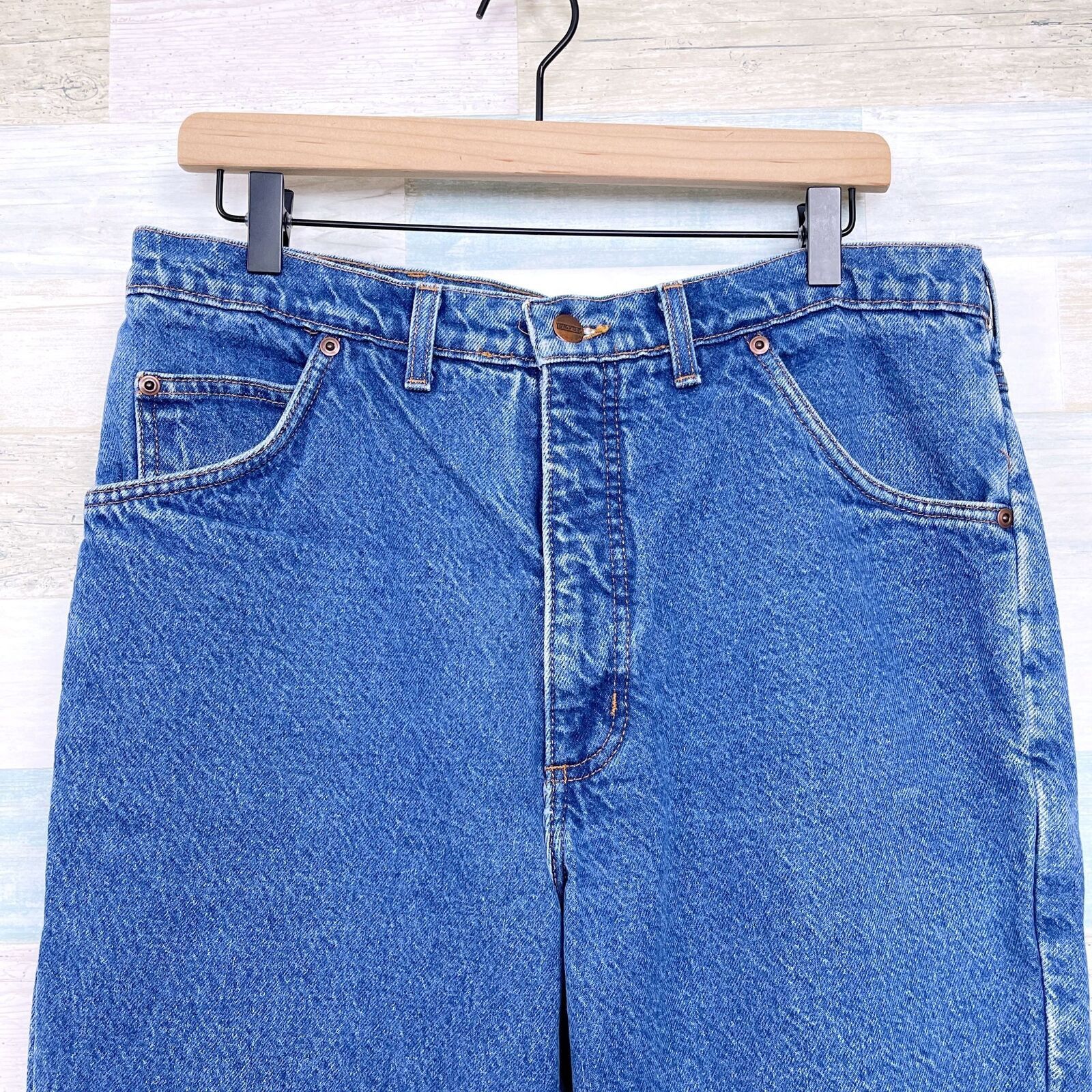 Lands' End Lands End Vintage USA Made Flannel Lined Jeans Mens 36x30.5 Size US 36 / EU 52 - 2 Thumbnail