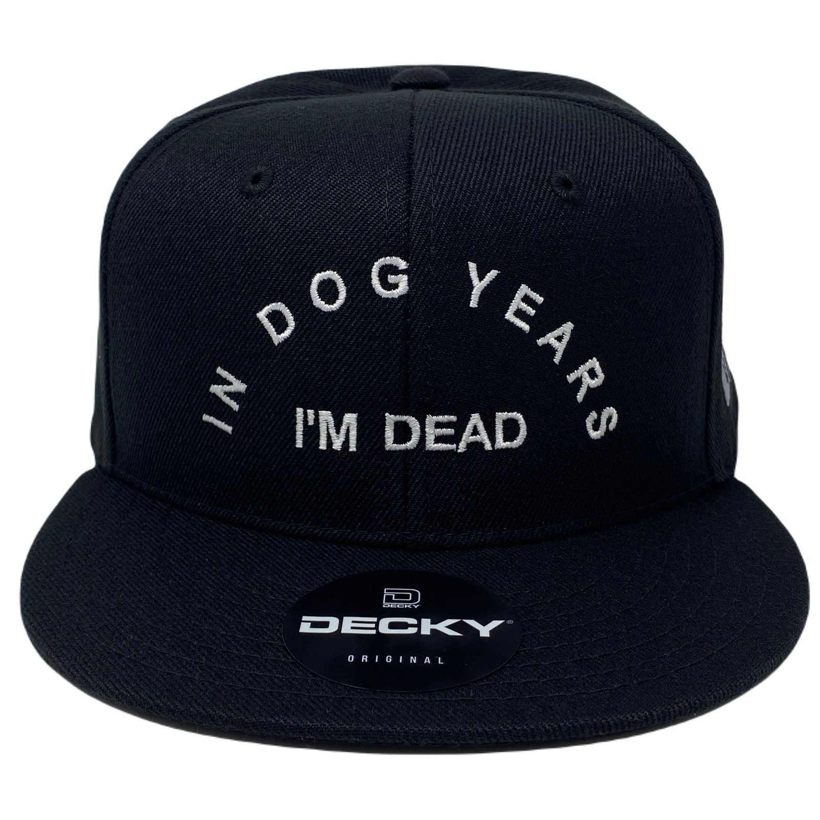 Other In Dog Years I’m Dead RIP Snapback Hat All Black Size ONE SIZE - 5 Thumbnail