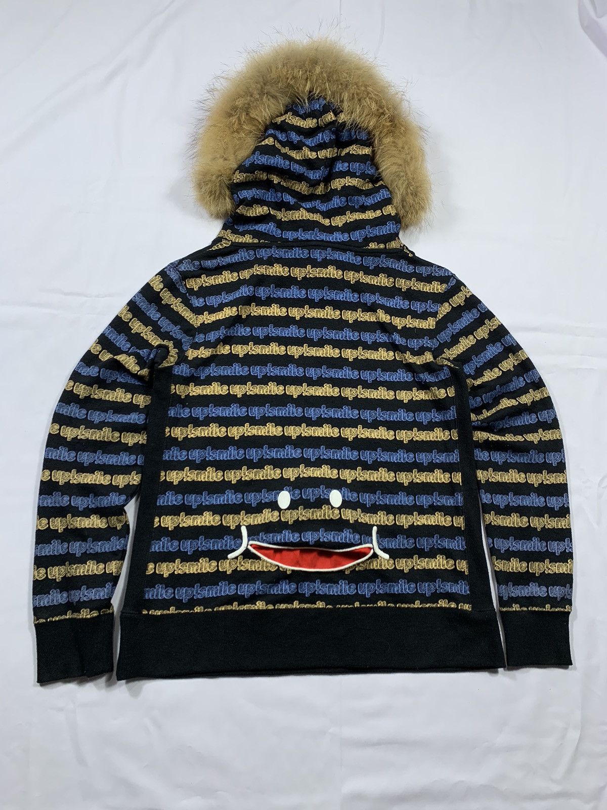 If Six Was Nine × Japanese Brand × Le Grande Bleu (L.G.B.) UPSMILE FULL PRINT JAPAN FAUX FUR HOODIE IFSIXWAS NINE STYLE Size US M / EU 48-50 / 2 - 2 Thumbnail