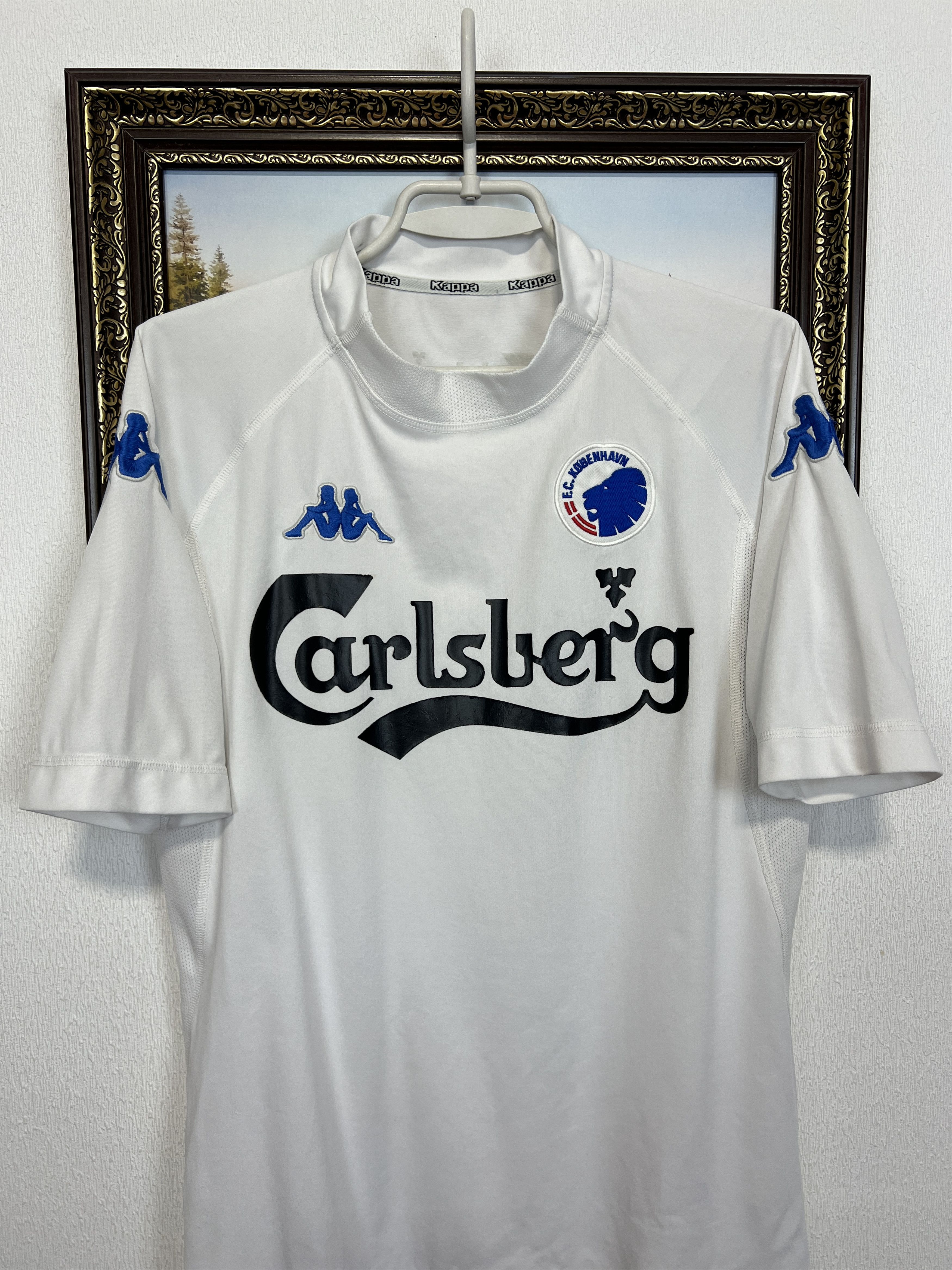 Kappa Kobenhavn Copenhagen football shirt Soccer Jersey Trikot Size US L / EU 52-54 / 3 - 2 Thumbnail