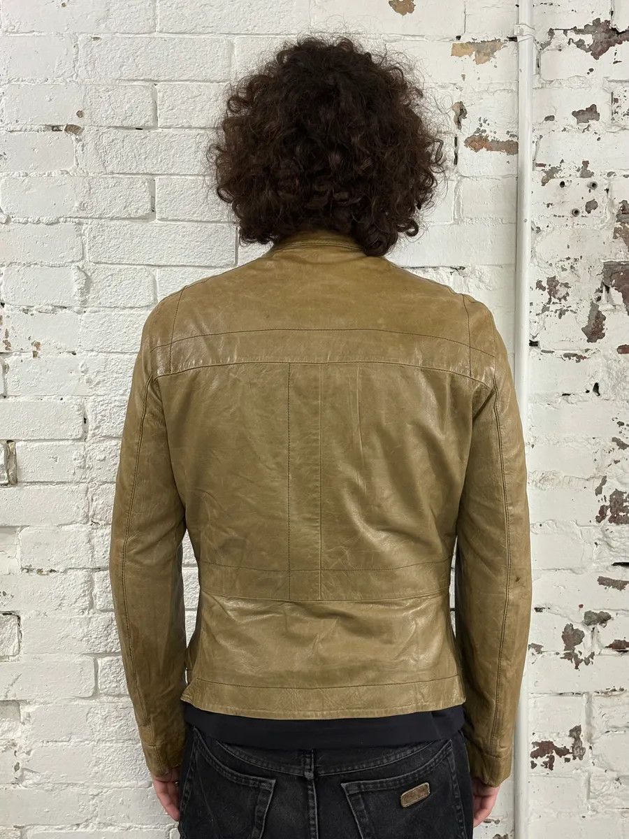 Rick Owens AW2004 Rick Owens Cargo Pocket Khaki Leather Jacket Size US M / EU 48-50 / 2 - 4 Thumbnail