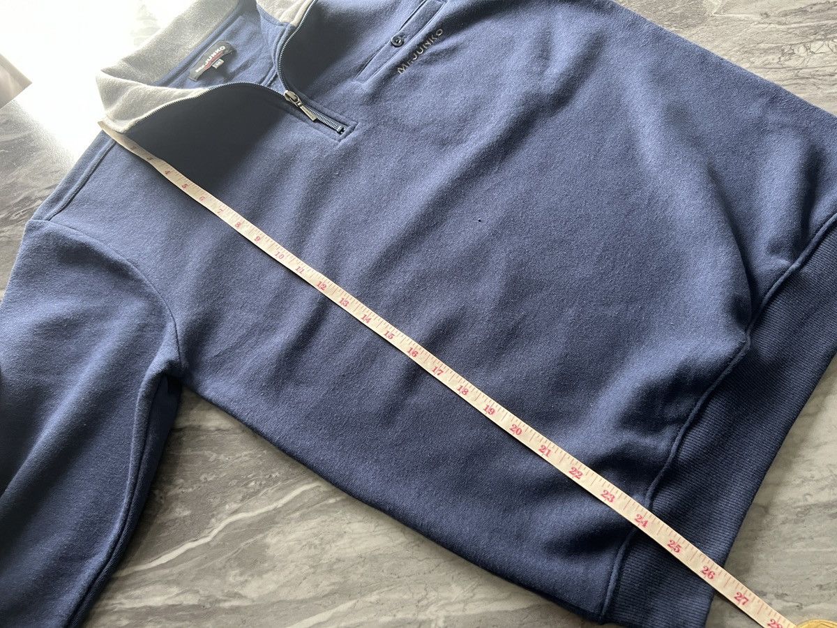 Mr.JUNKO : Sweater Half Zipper Soft Fabric
