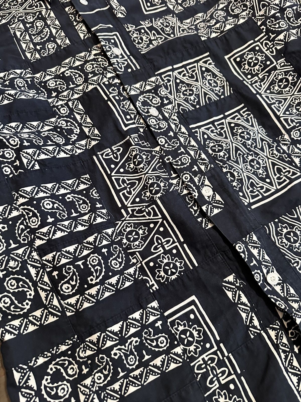 Stussy Stussy patchwork paisley shirt Size US L / EU 52-54 / 3 - 3 Thumbnail